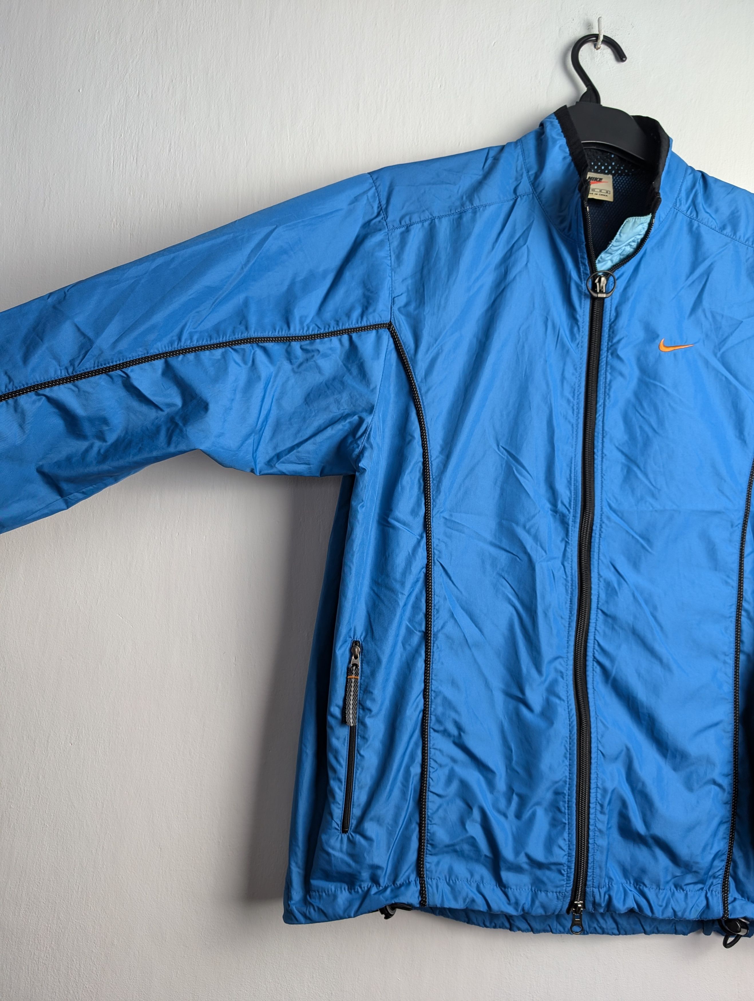 Nike × Vintage Vintage 90s Nike Windbreaker Full Zip Track Jacket Size US M / EU 48-50 / 2 - 3 Thumbnail