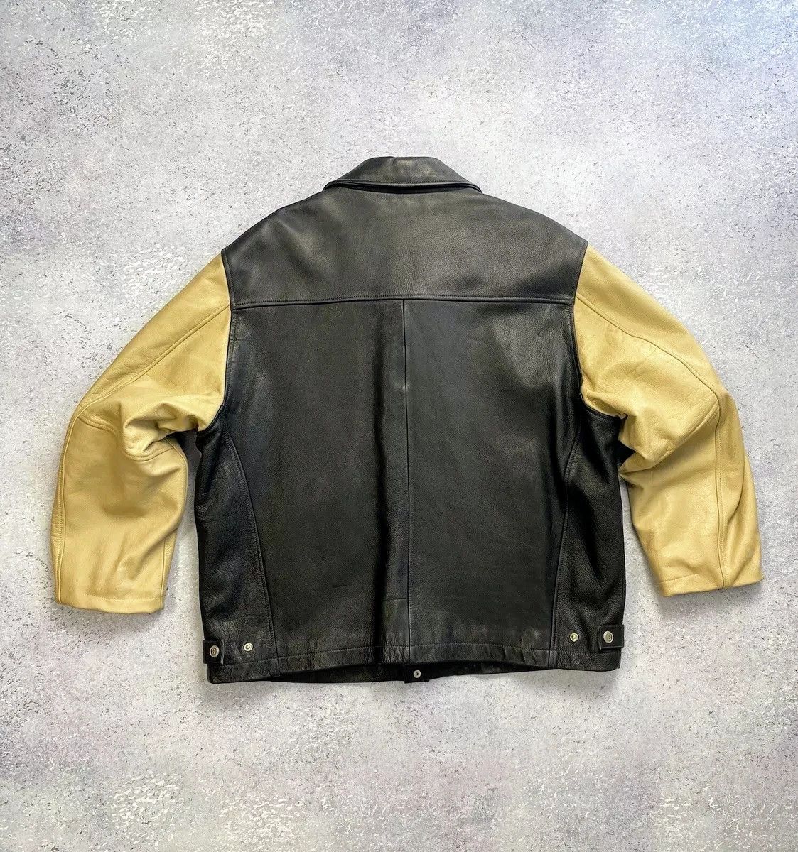 Tommy Hilfiger 🔥🔥 TOMMY HILFIGER Vintage Leather Jacket Rare Size US L / EU 52-54 / 3 - 2 Thumbnail