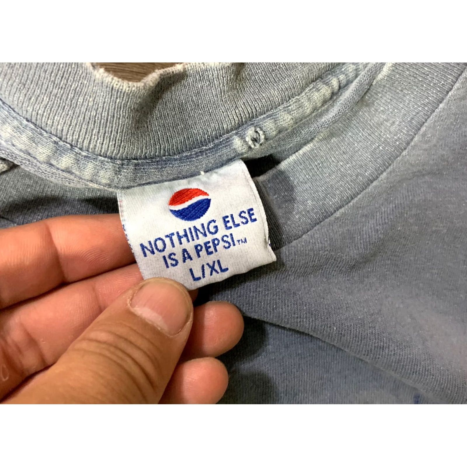 Vintage VINTAGE 90s Pepsi Stitch Graphic Blue T Shirt Adult Large/X-Large Mens Size US L / EU 52-54 / 3 - 3 Thumbnail