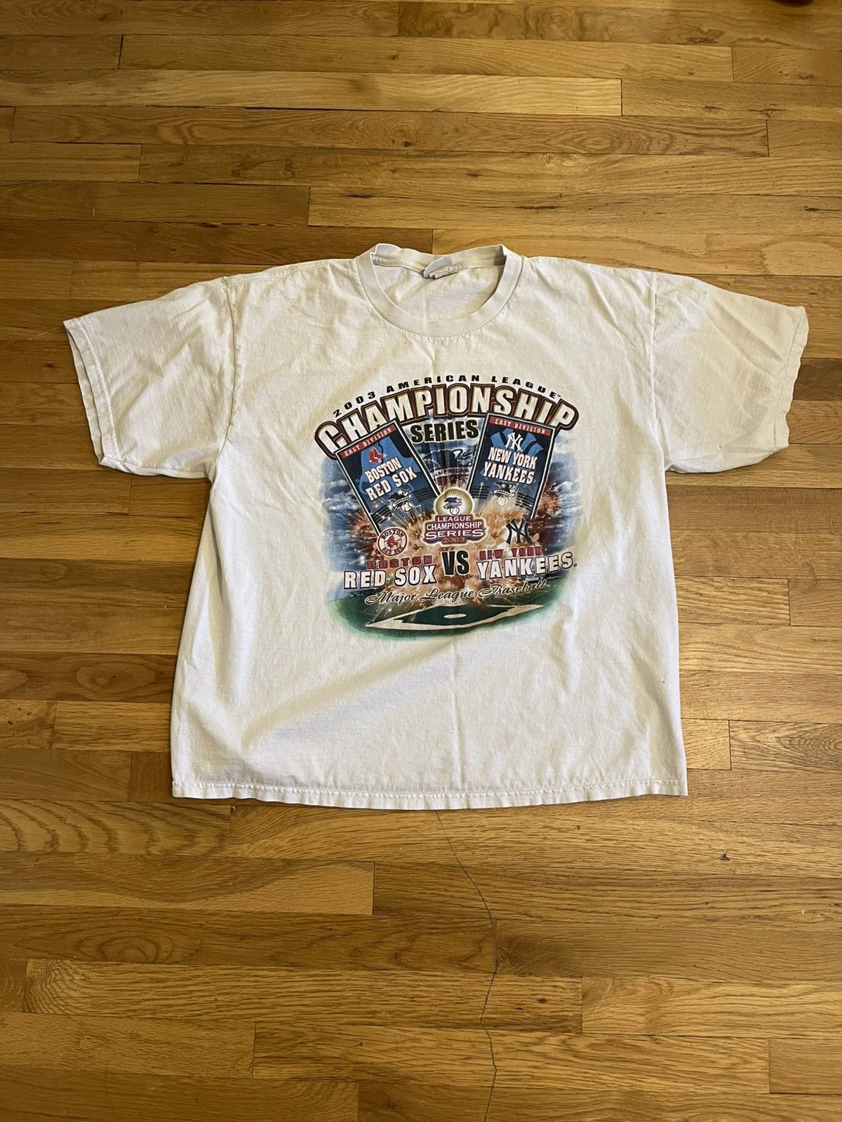 Lee × Vintage 2003 American League Championship Series Yankees vs Red Sox Size US XL / EU 56 / 4 - 1 Thumbnail