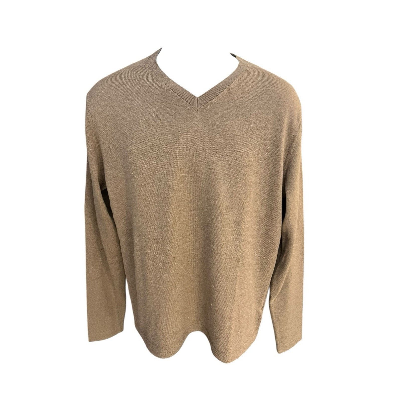 Banana Republic Banana Republic Men's M Silk Cashmere blend v-neck sweater Size US M / EU 48-50 / 2 - 1 Thumbnail