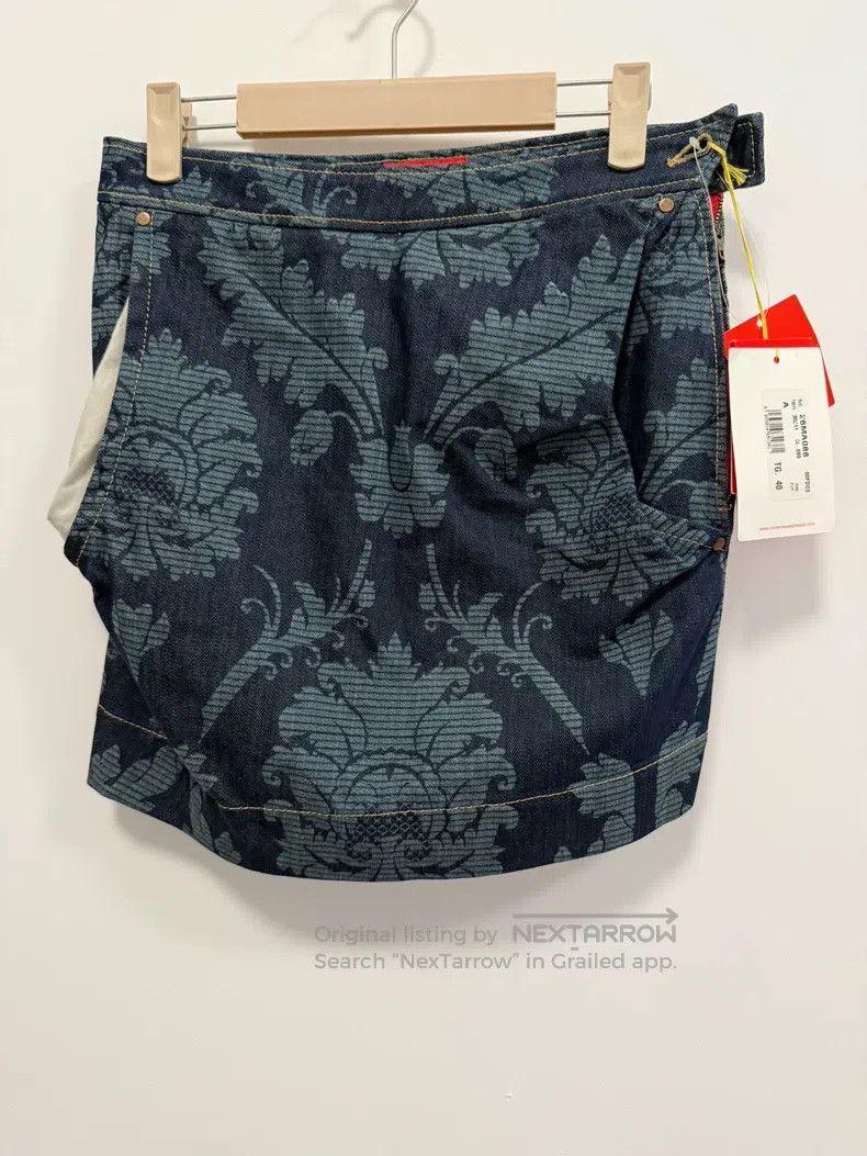 Vivienne Westwood Vivienne Westwood Court jacquard denim skirt with asymmetr Size 26" / US 2 / IT 38 - 1 Thumbnail