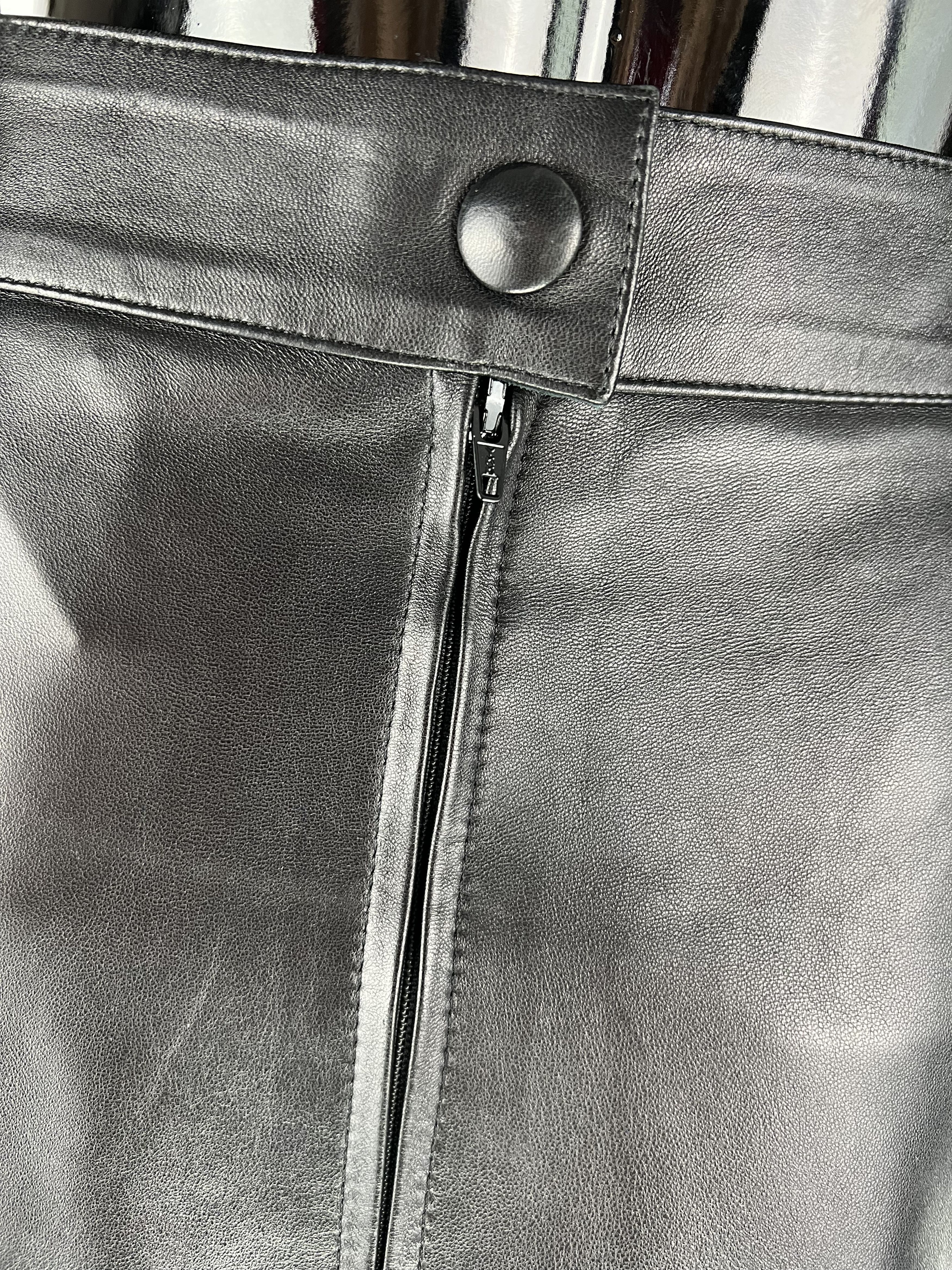 Genuine Leather Jitrois Pleated Leather Midi Skirt Size S Size 27" / US 4 / IT 40 - 4 Thumbnail