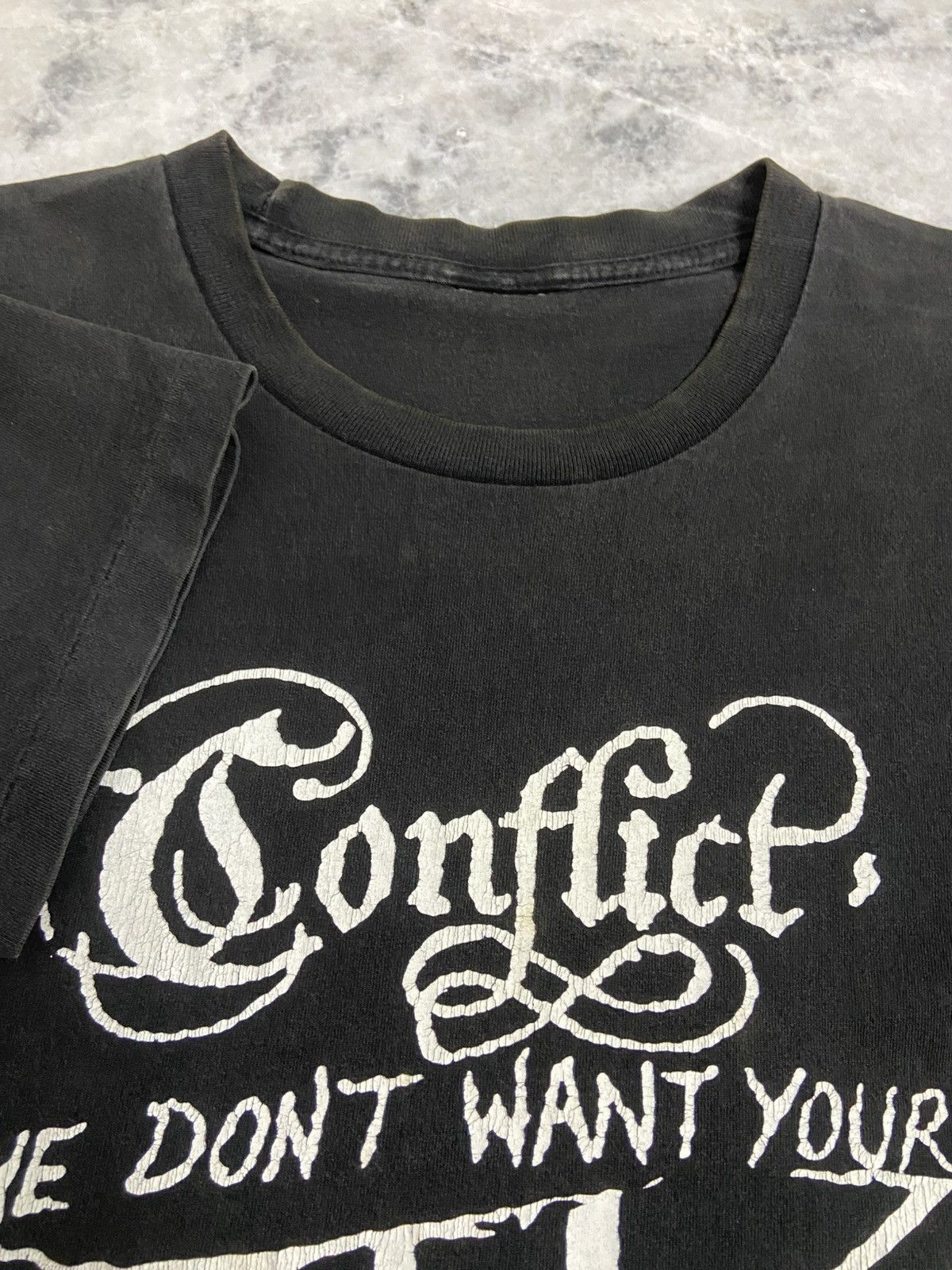 Band Tees Vintage Conflict Hardcore Punk rock band Tee Size US S / EU 44-46 / 1 - 10 Thumbnail