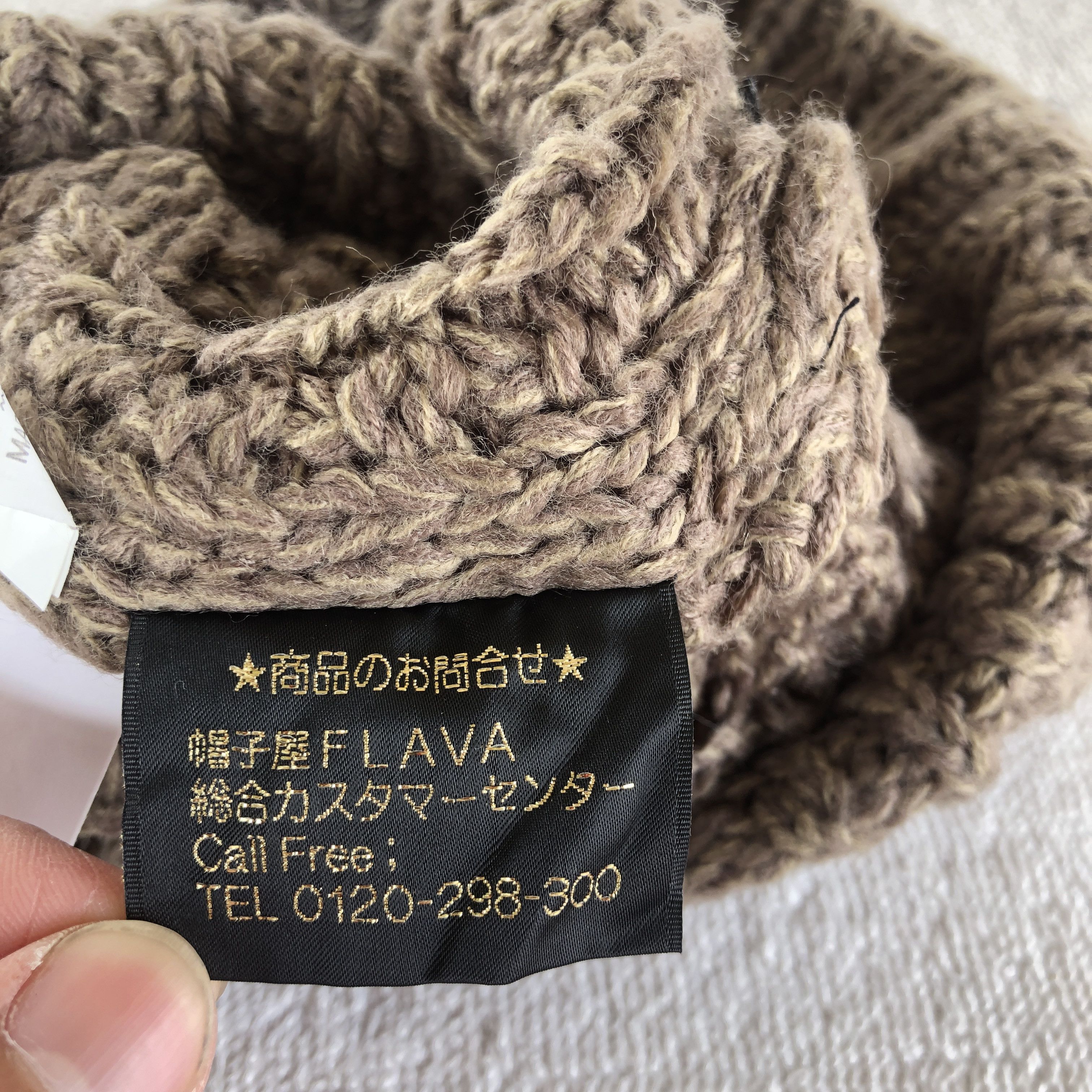 Japanese Brand Vintage Y2K Flava Cable Knit Beanie Slouchy Snow Caps Hats Size ONE SIZE - 8 Thumbnail