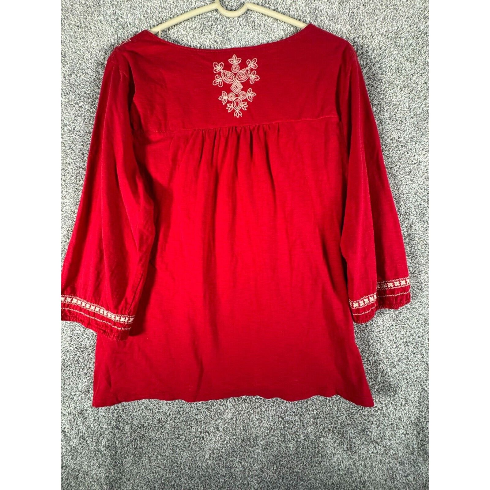 Other Style&Co Top XL Embroidered Cottagecore Peasant Vintage Y2K Size XL / US 12-14 / IT 48-50 - 4 Thumbnail