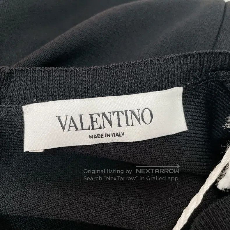 Valentino Valentino Black rhinestone knitted dress Size S / US 4 / IT 40 - 6 Thumbnail