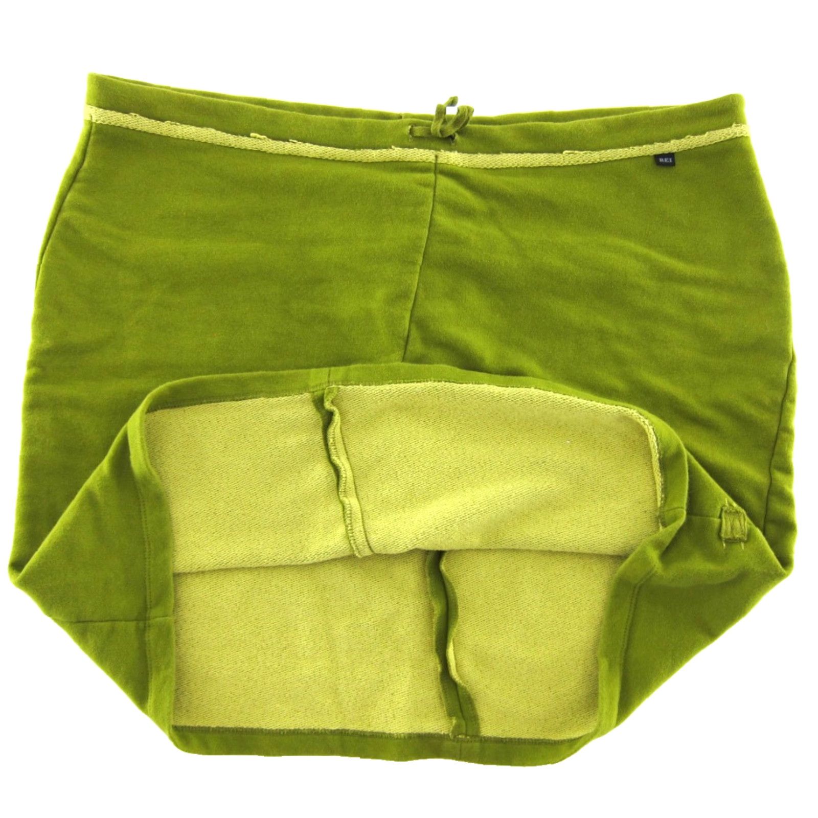 Vintage REI Green Cotton Jersey Pull On Cinch Waist Straight Pencil Skirt Women Large Size L / US 10 / IT 46 - 5 Thumbnail