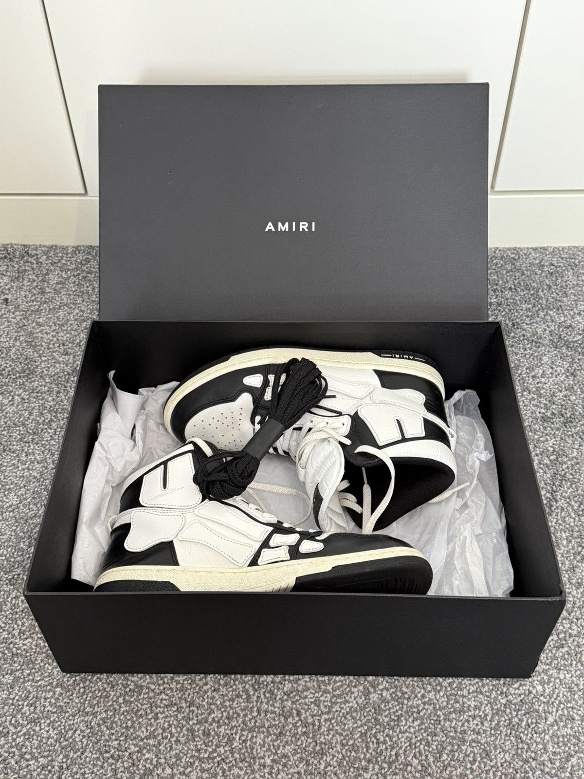 Amiri Amiri Skeleton High Top Sneakers Size US 8 / EU 41 - 3 Thumbnail