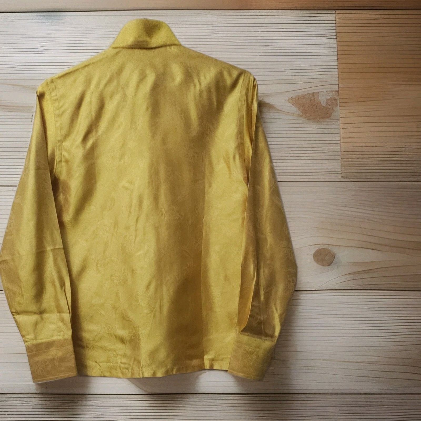 Other Craig Taylor Gold 100 % Silk Blouse Shirt Size Small Size S / US 4 / IT 40 - 2 Thumbnail