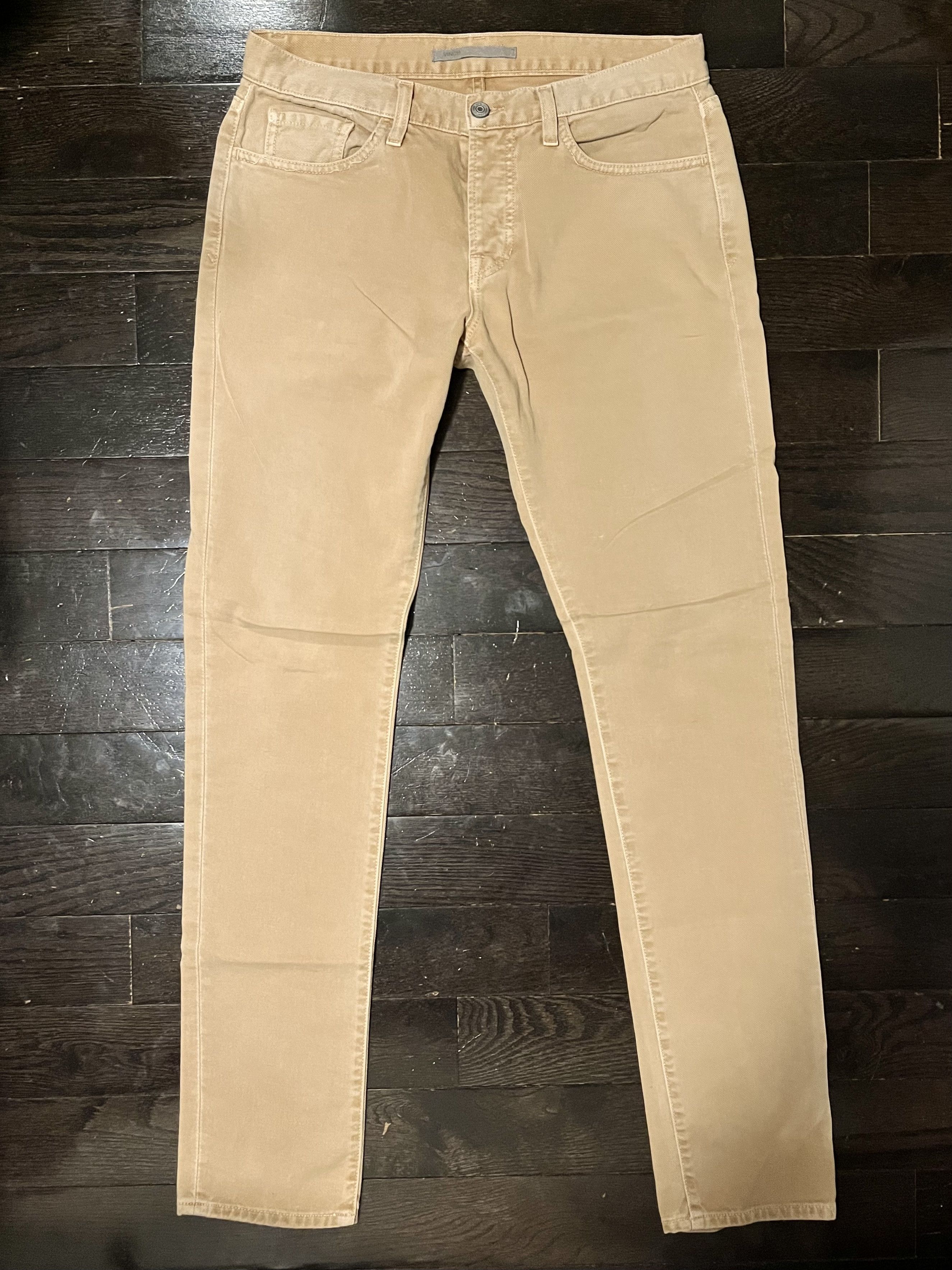 Vince Vince 5-Pocket 100% Khaki Pants Size 30 Size US 30 / EU 46 - 1 Thumbnail