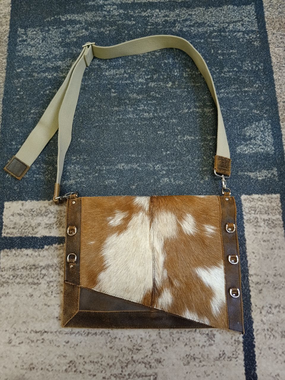 Leather × Vintage CAL PRODUCED HORSE HAIR LEATHER SLING/CROSBODY Size ONE SIZE - 2 Thumbnail