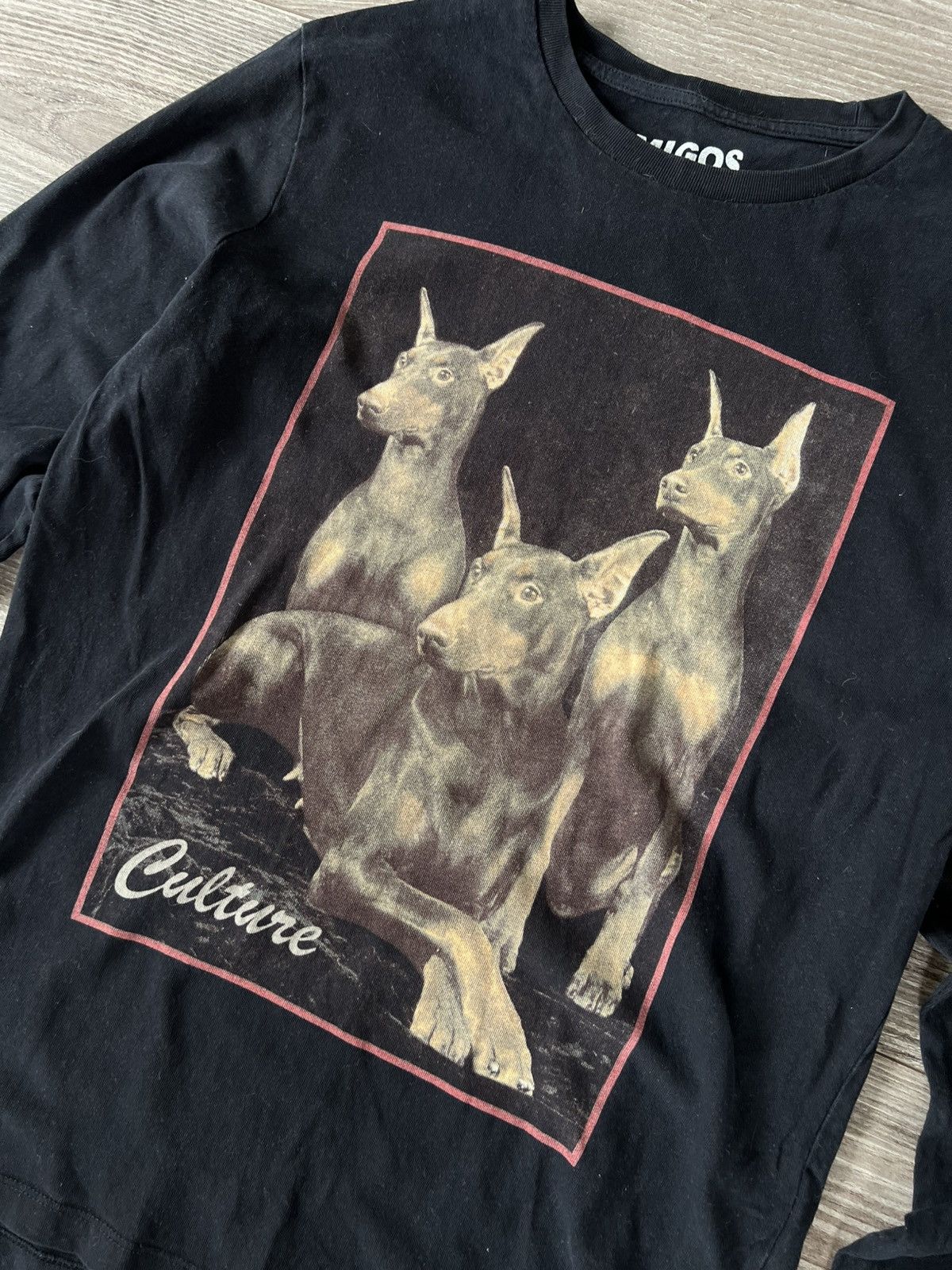 Migos × Rap Tees Migos Dobermans Dogs Culture Official Long Sleeve Tee Size US M / EU 48-50 / 2 - 8 Thumbnail
