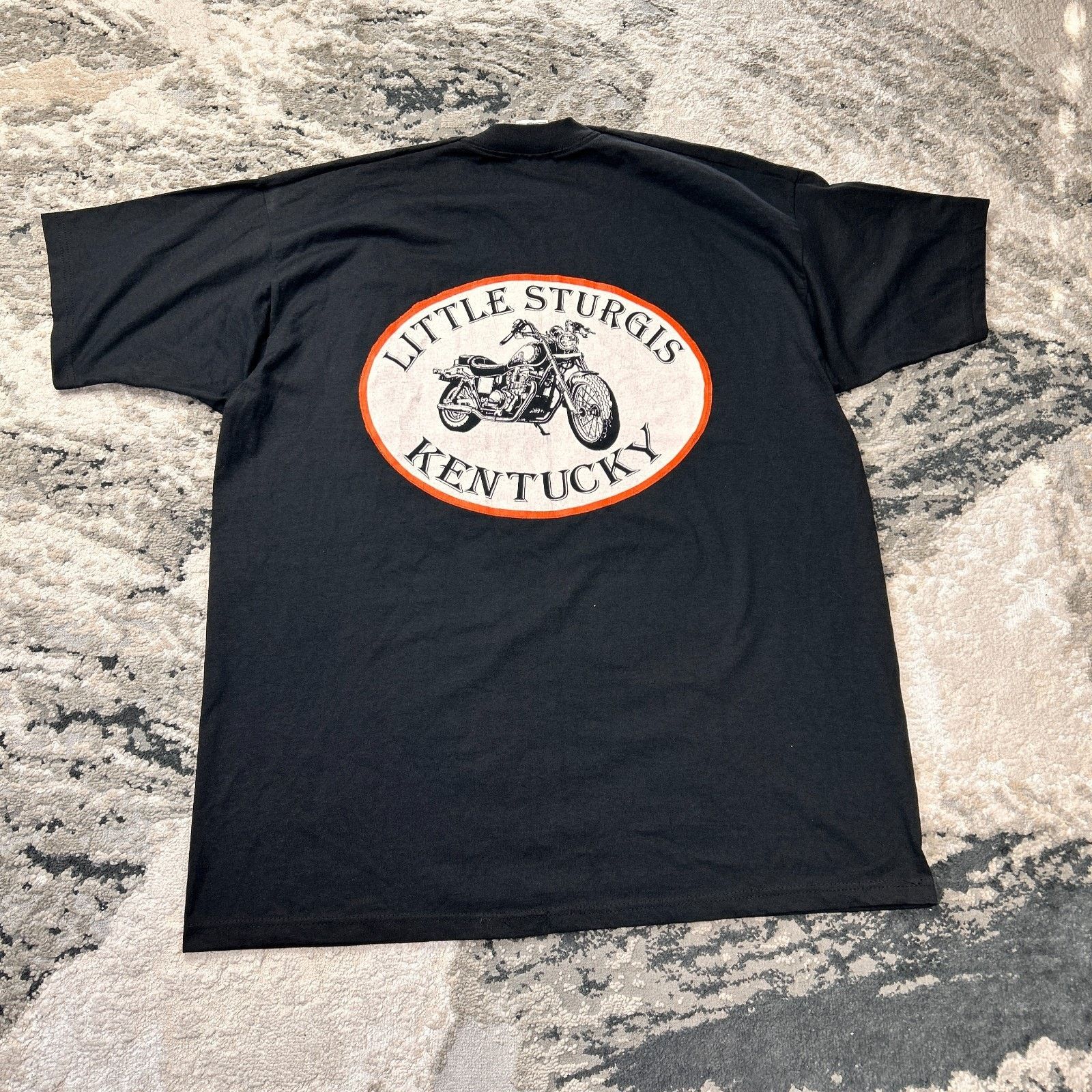 Fruit Of The Loom Vintage Fruit Of The Loom 2XL Little Sturgis Rally Biker Y2k Size US XXL / EU 58 / 5 - 2 Thumbnail