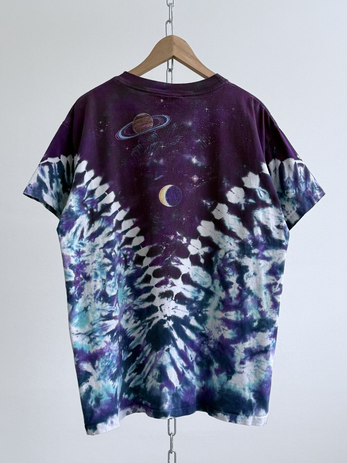 Liquid Blue Vintage 90s Liquid Blue Space Solar System T-Shirt Size US XL / EU 56 / 4 - 6 Thumbnail