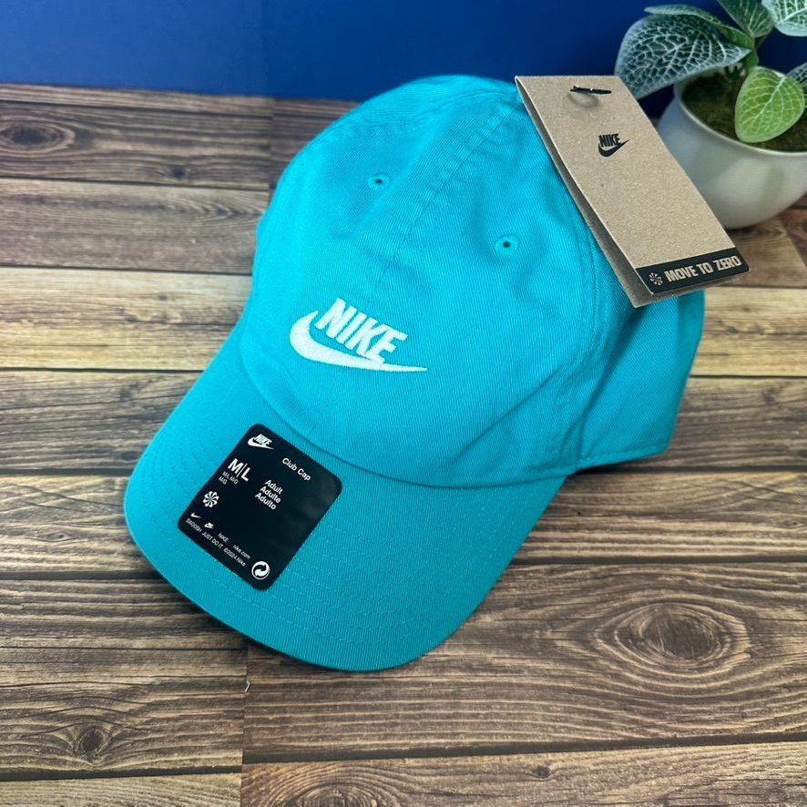 Nike Nike Club Unstructured Futura Wash Cap NWT Size M/L (Teal) Size ONE SIZE - 1 Thumbnail