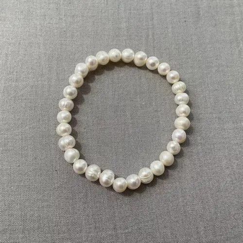 Jewelry Natural freshwater Pearl necklace choker + bracelet Size ONE SIZE - 4 Thumbnail