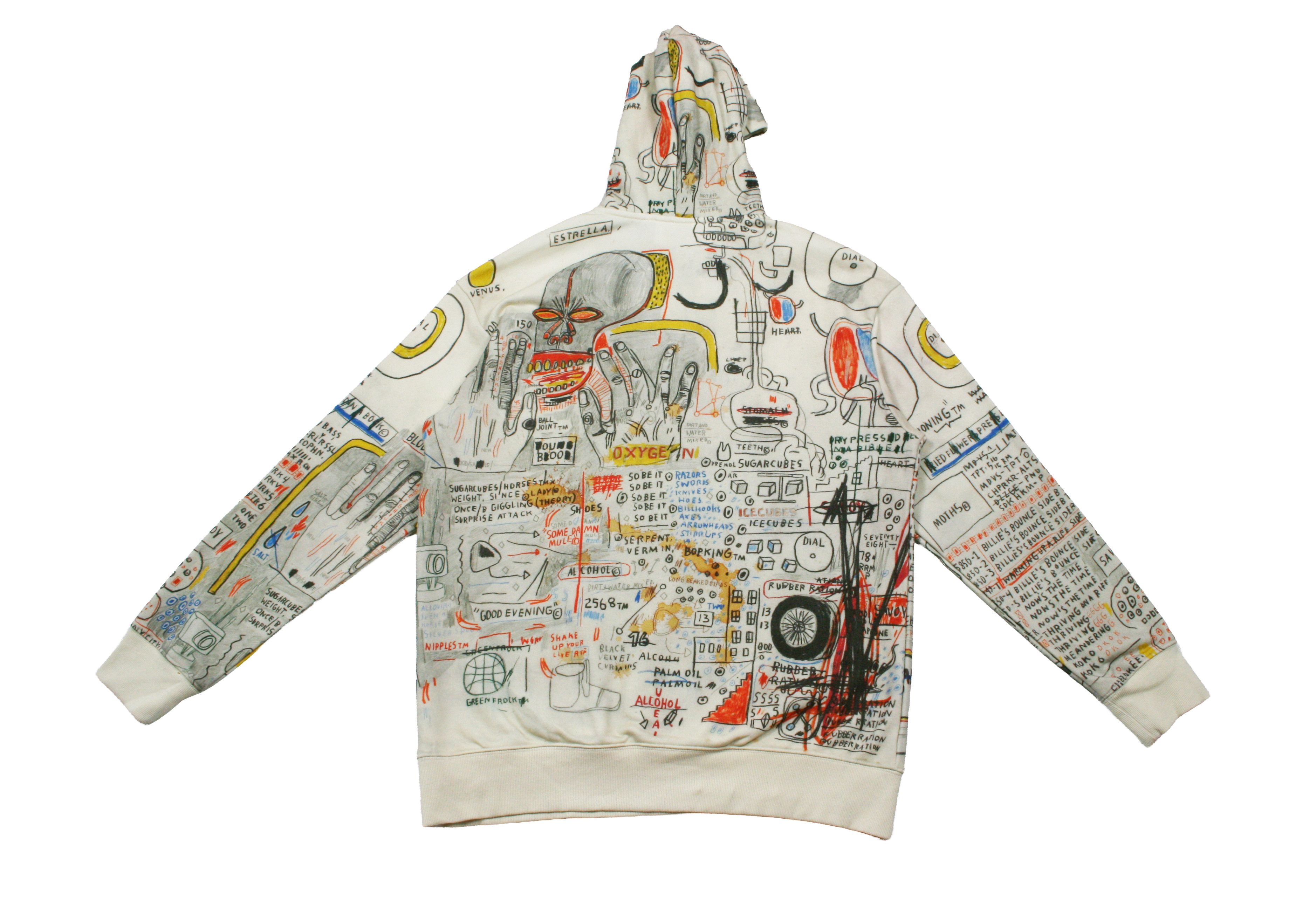 H&M × Jean-Michel Basquiat × Who Decides War Graffiti Printed Hoodie Size US L / EU 52-54 / 3 - 2 Thumbnail