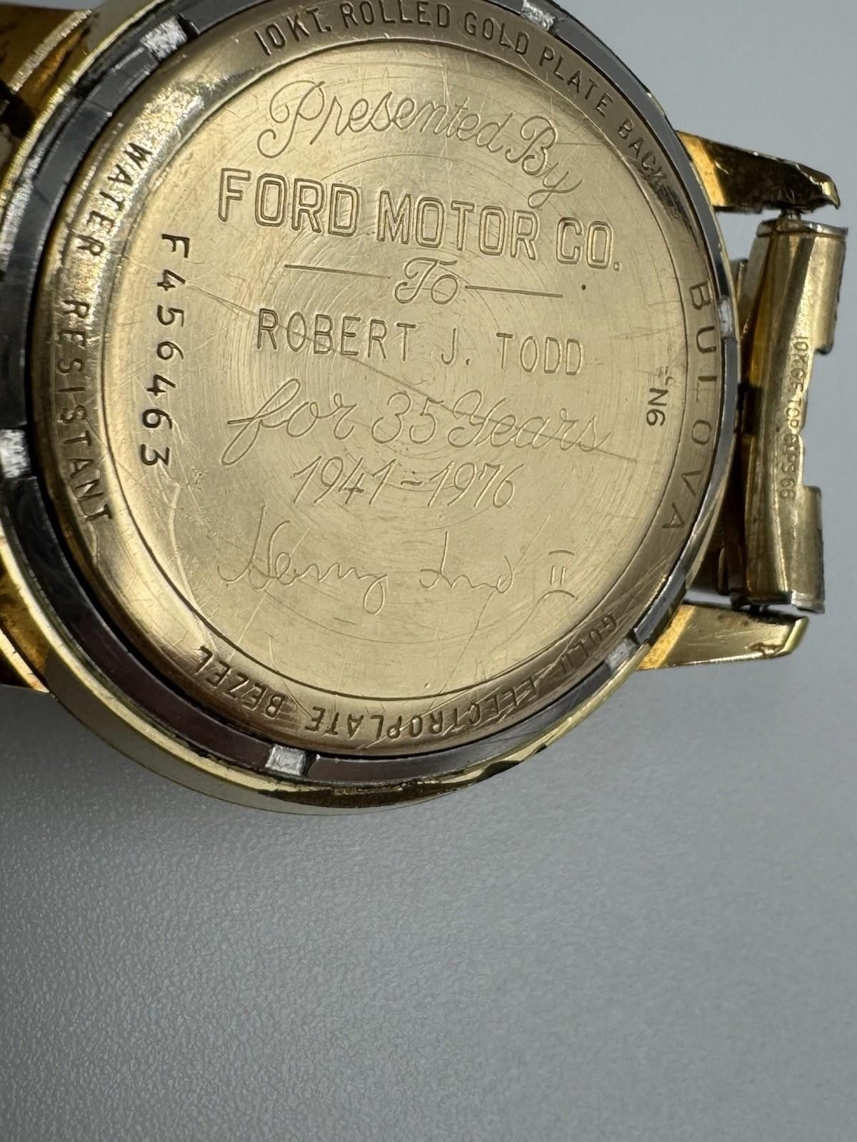 Bulova 1976 Bulova Accutron Watch Henry Ford II 10kt Gold Bulova Size ONE SIZE - 7 Thumbnail