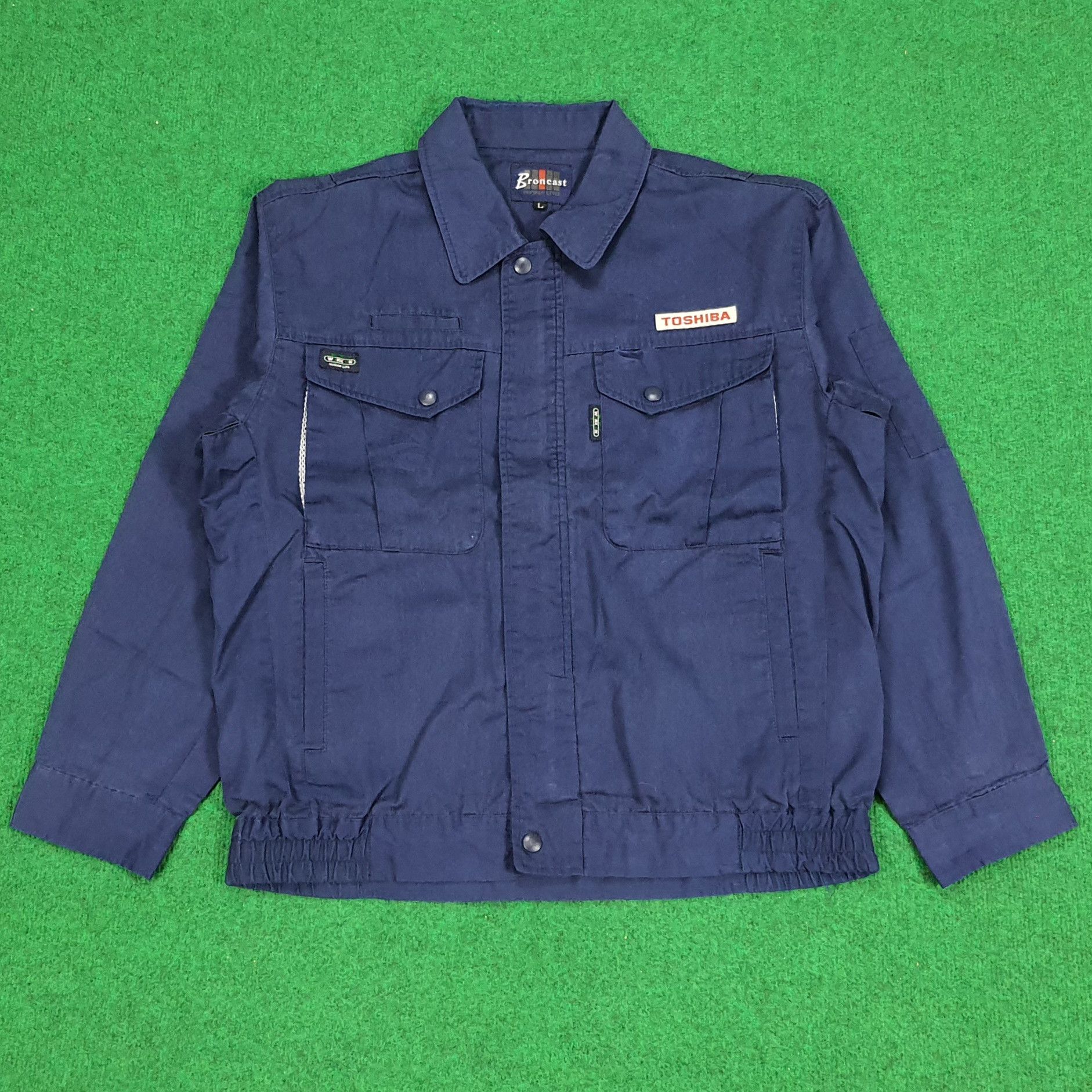 Japanese Brand × Vintage Vintage TOSHIBA Tech Brand Japanese Worker Jacket Size US M / EU 48-50 / 2 - 1 Thumbnail