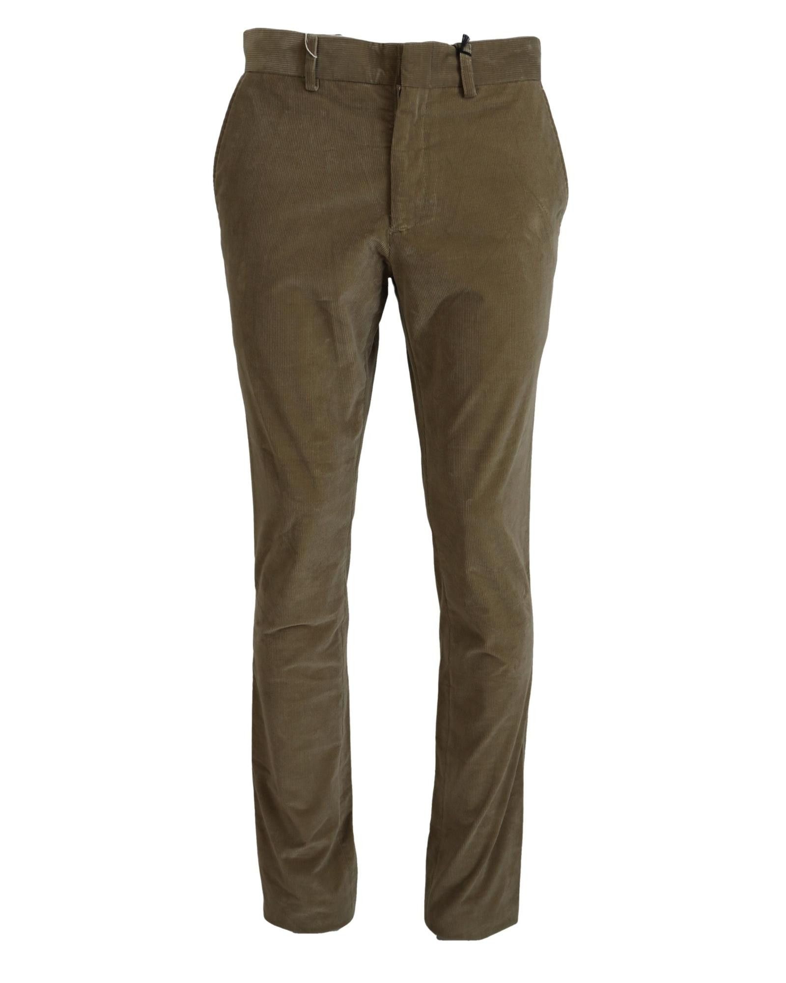 image of Tommy Hilfiger Cotton Corduroy Casual Pants in Brown, Men's (Size 31)