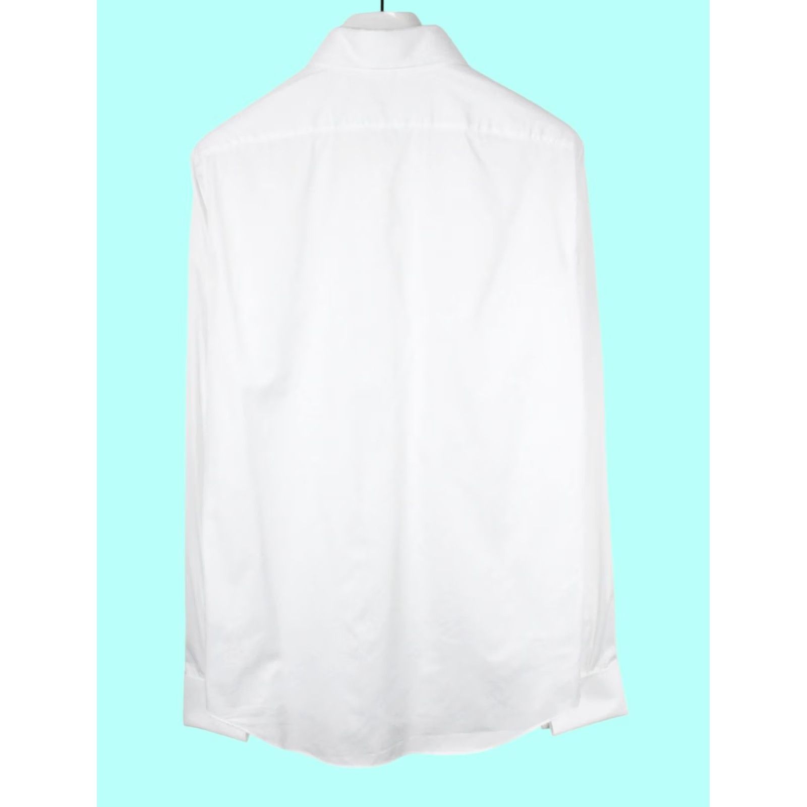 Suitsupply Suitsupply Slim Fit Formal Shirt Men's XL Spread Collar Hidden Buttons White Dress Shirt Size 46R - 2 Thumbnail