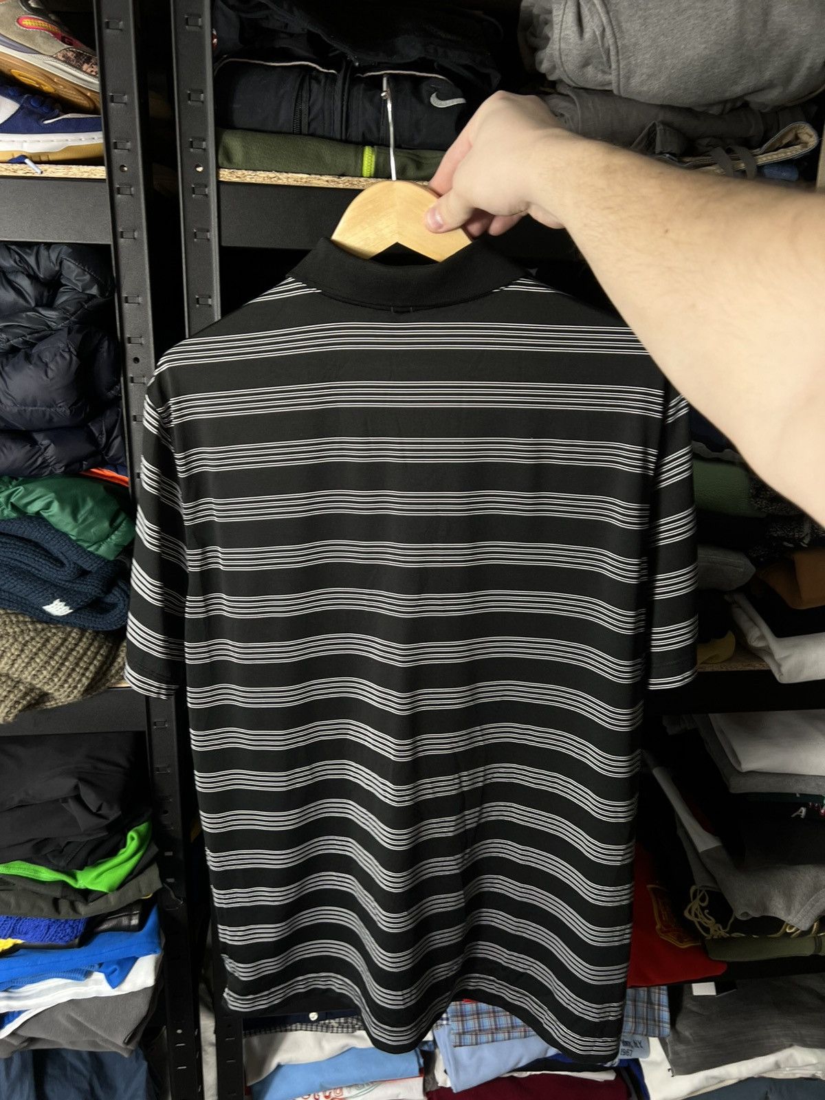 Nike 🏌️‍♂️ Nike Golf Striped Dri-FIT Polo Shirt – Size L – Classic Size US L / EU 52-54 / 3 - 8 Thumbnail