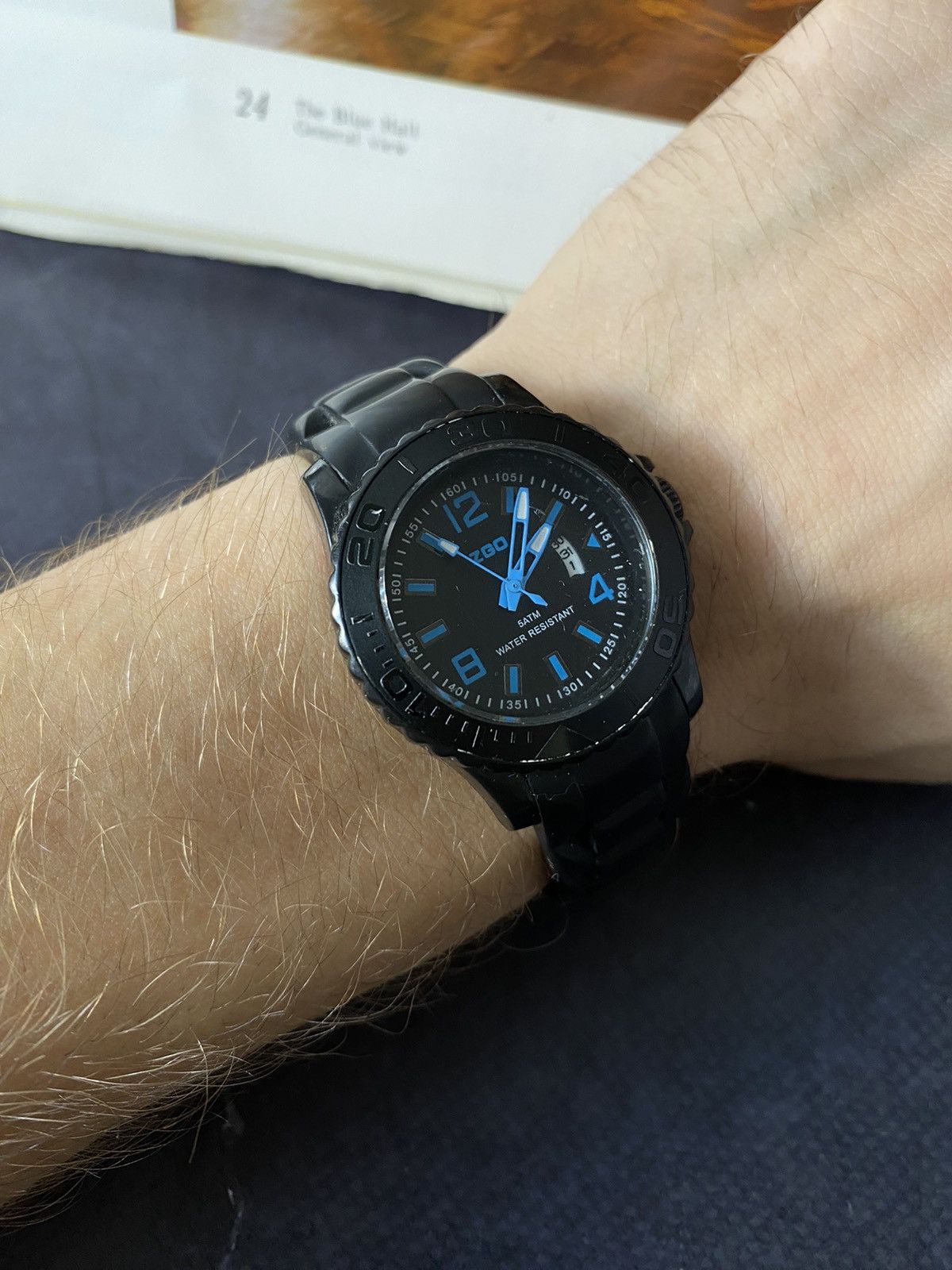 Japanese Brand Vintage ZGO A534Z-X Black Water Resistant Watch Size ONE SIZE - 2 Thumbnail