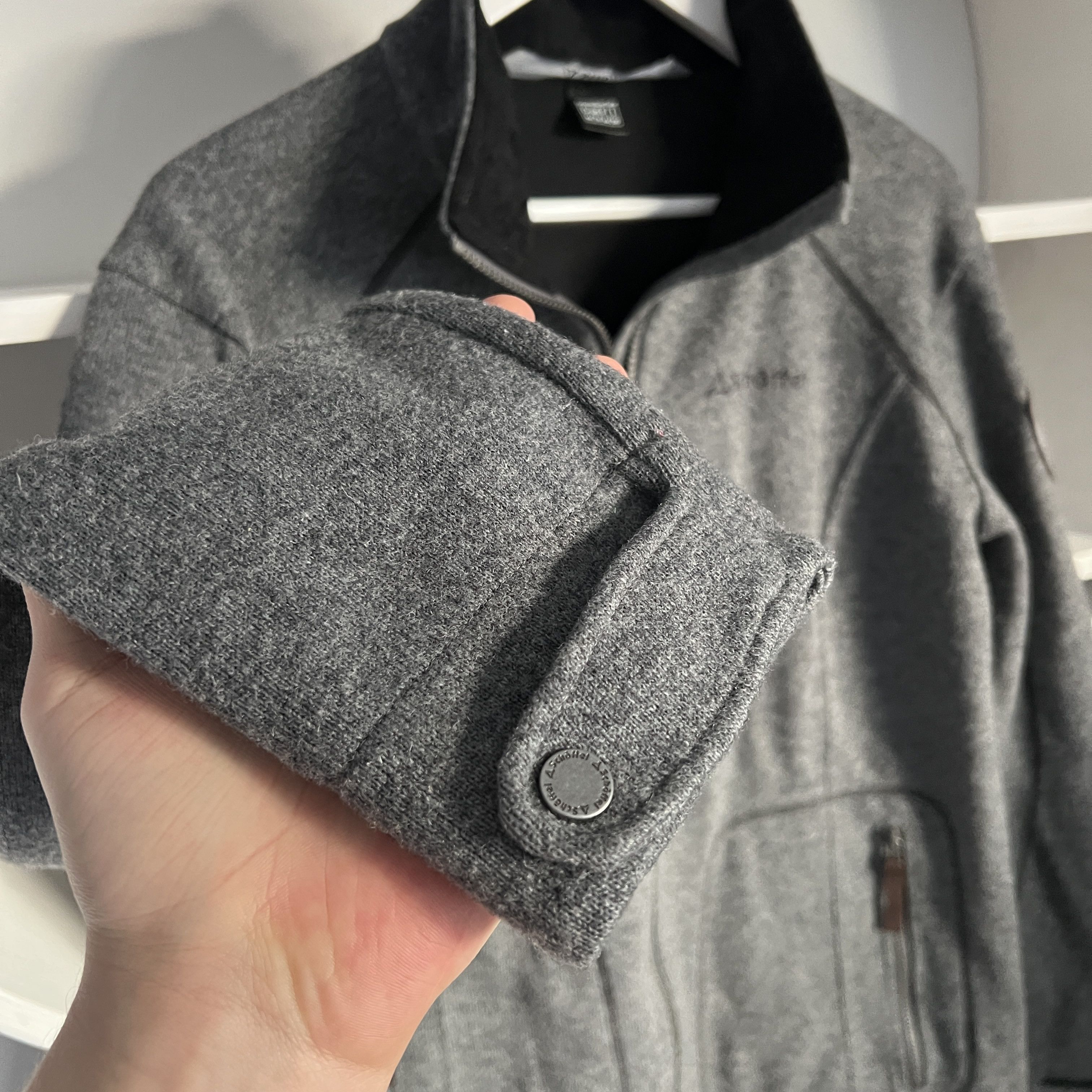 Patagonia SCHOFFEL MOUNTAINEERING Wool Zip Jacket Leather Details Size M / US 6-8 / IT 42-44 - 4 Thumbnail
