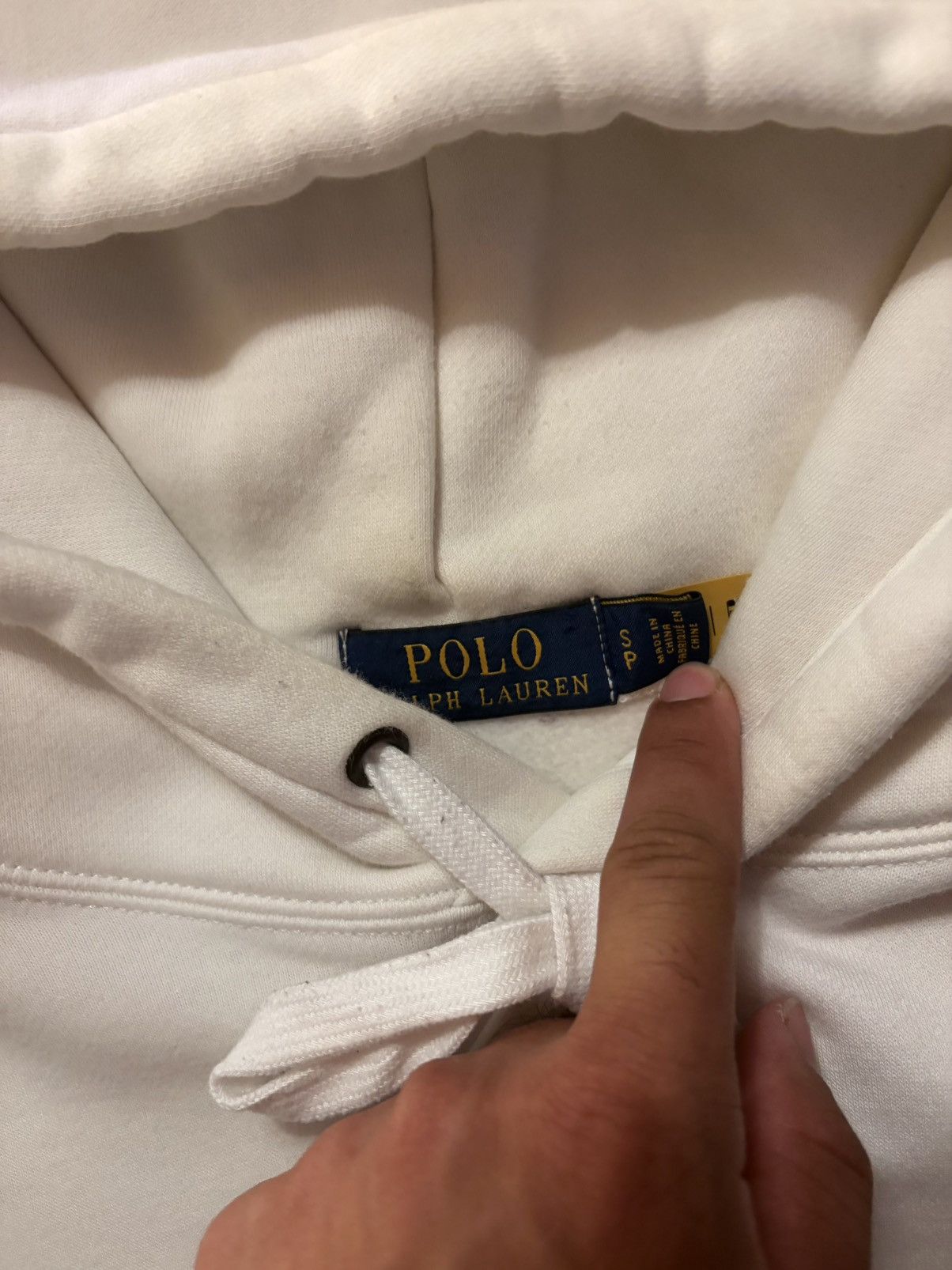 Polo Ralph Lauren Polo Ralph Lauren White Fleece Hoodie Embroidered US Size US S / EU 44-46 / 1 - 4 Thumbnail