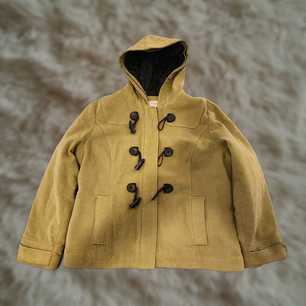 Vintage VINTAGE L.L. Bean Coat Toggle Full Zip Thinsulate Pea Coat Green Womens XL Size XL / US 12-14 / IT 48-50 - 1 Thumbnail