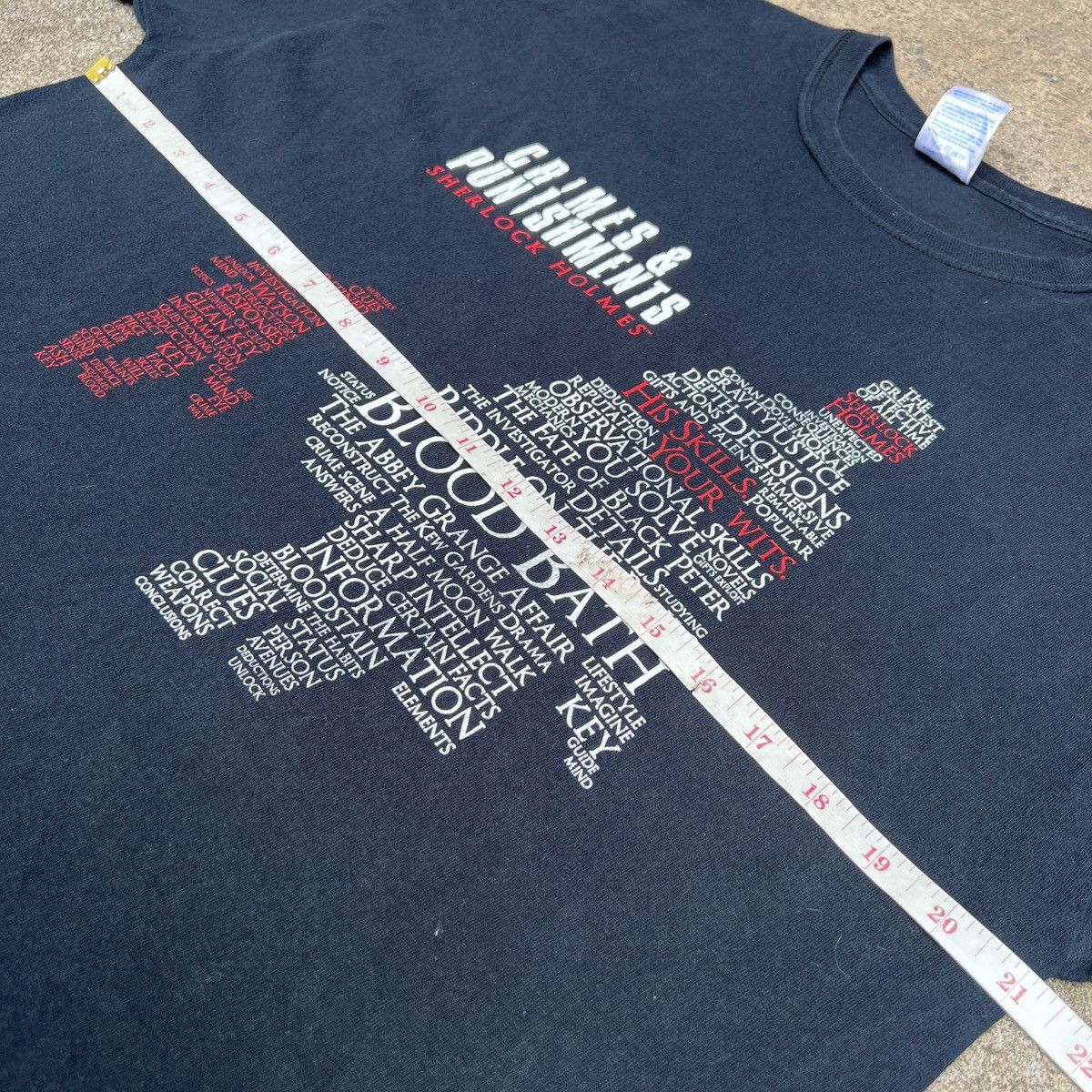 The Game Y2K Sherlock Holmes Crimes Punishments Game Tee playstation Size US L / EU 52-54 / 3 - 6 Thumbnail
