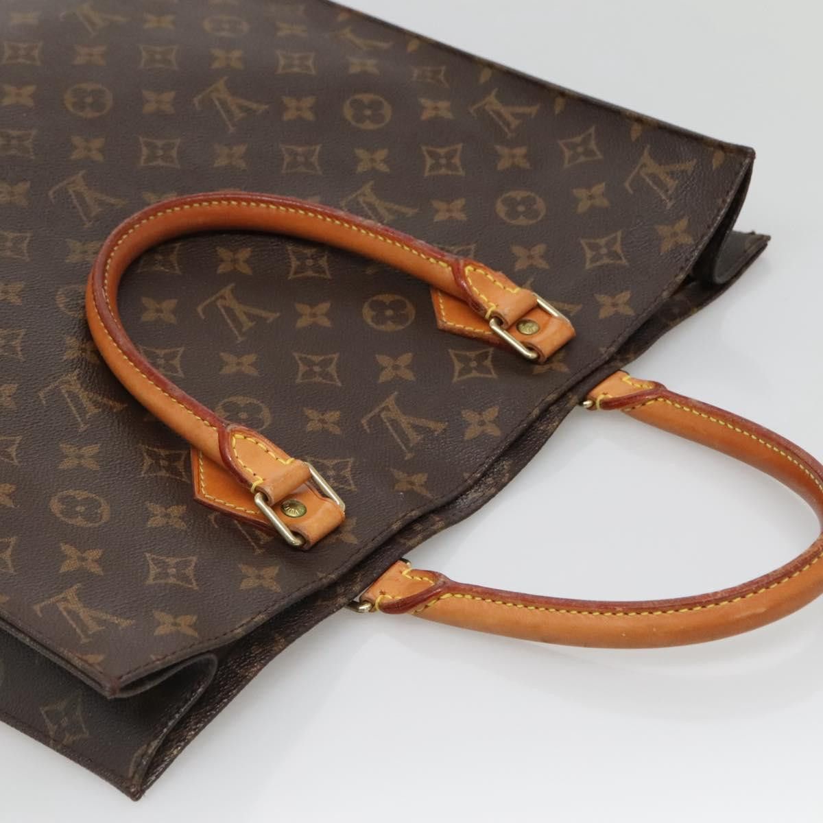 Louis Vuitton LOUIS VUITTON Monogram Sac Plat Hand Bag M51140 Size ONE SIZE - 6 Thumbnail
