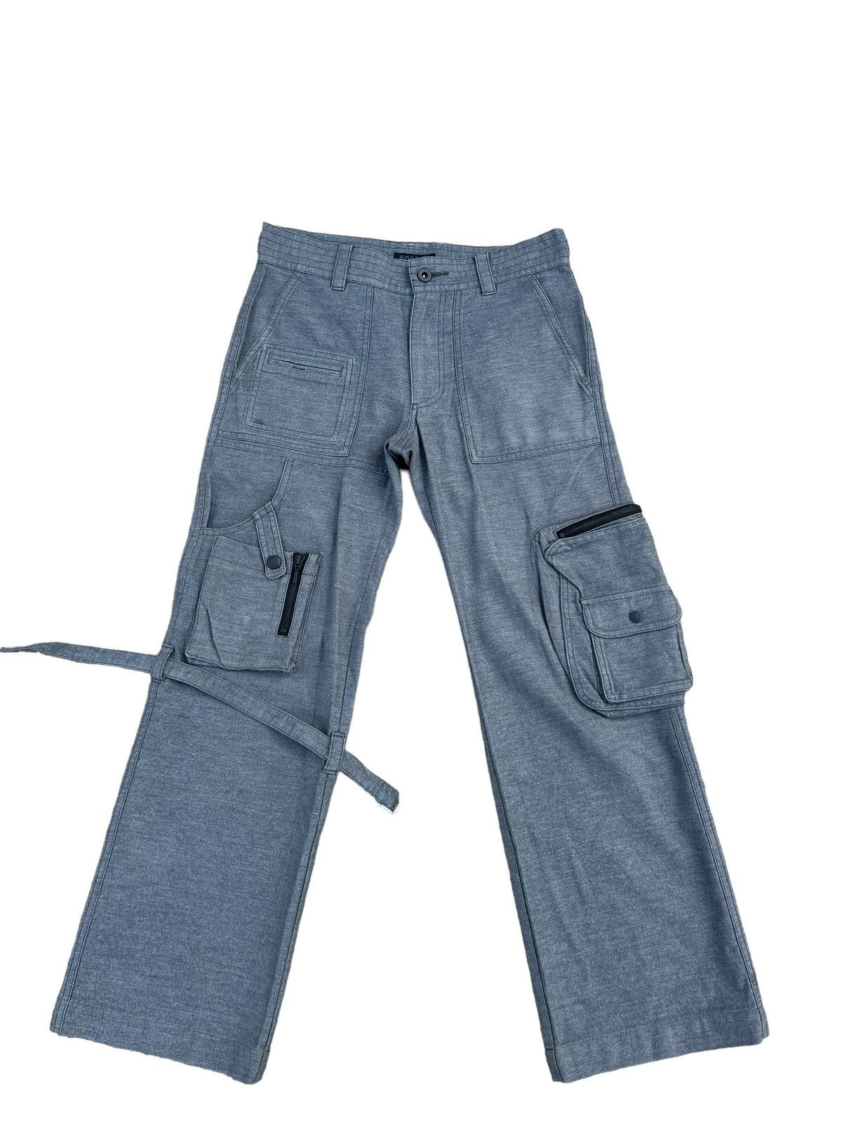 Morgan Homme Morgan Homme Japan Tactical Bondage Flare Cargo Trouser Pant Size US 29 - 1 Thumbnail