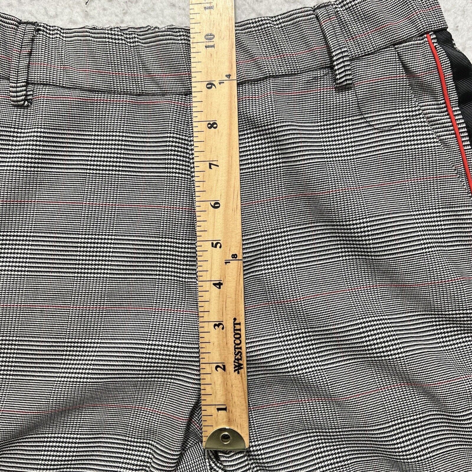 Zara Zara Collection XS High Rise Capri Houndstooth Black Pants Size 26" / US 2 / IT 38 - 9 Thumbnail