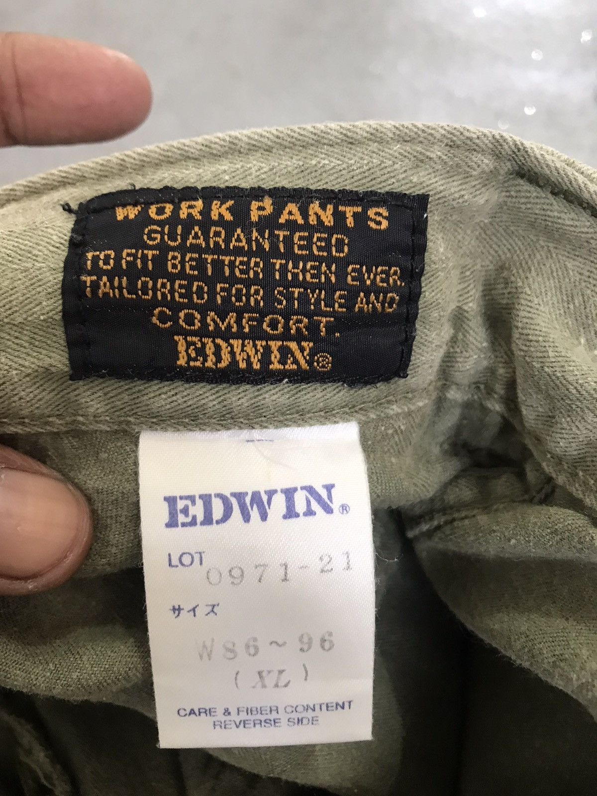 Edwin × Vintage Vintage Edwin work pants style and comfort Size US 32 / EU 48 - 5 Thumbnail