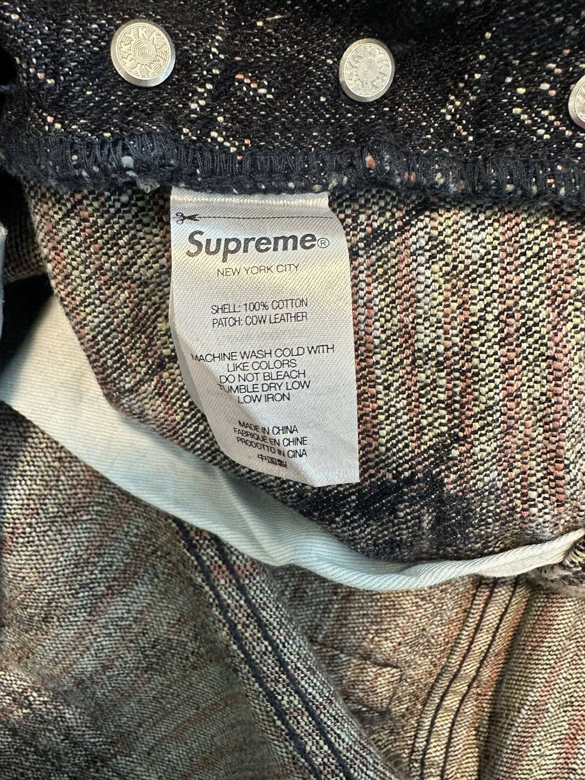 Supreme Supreme Archive Denim Jacquard Jeans | Grailed