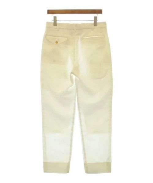Comme des Garcons Homme Deux Casual Pants Slacks Zipper Polyester Patch Pattern White Size US 31 - 2 Thumbnail
