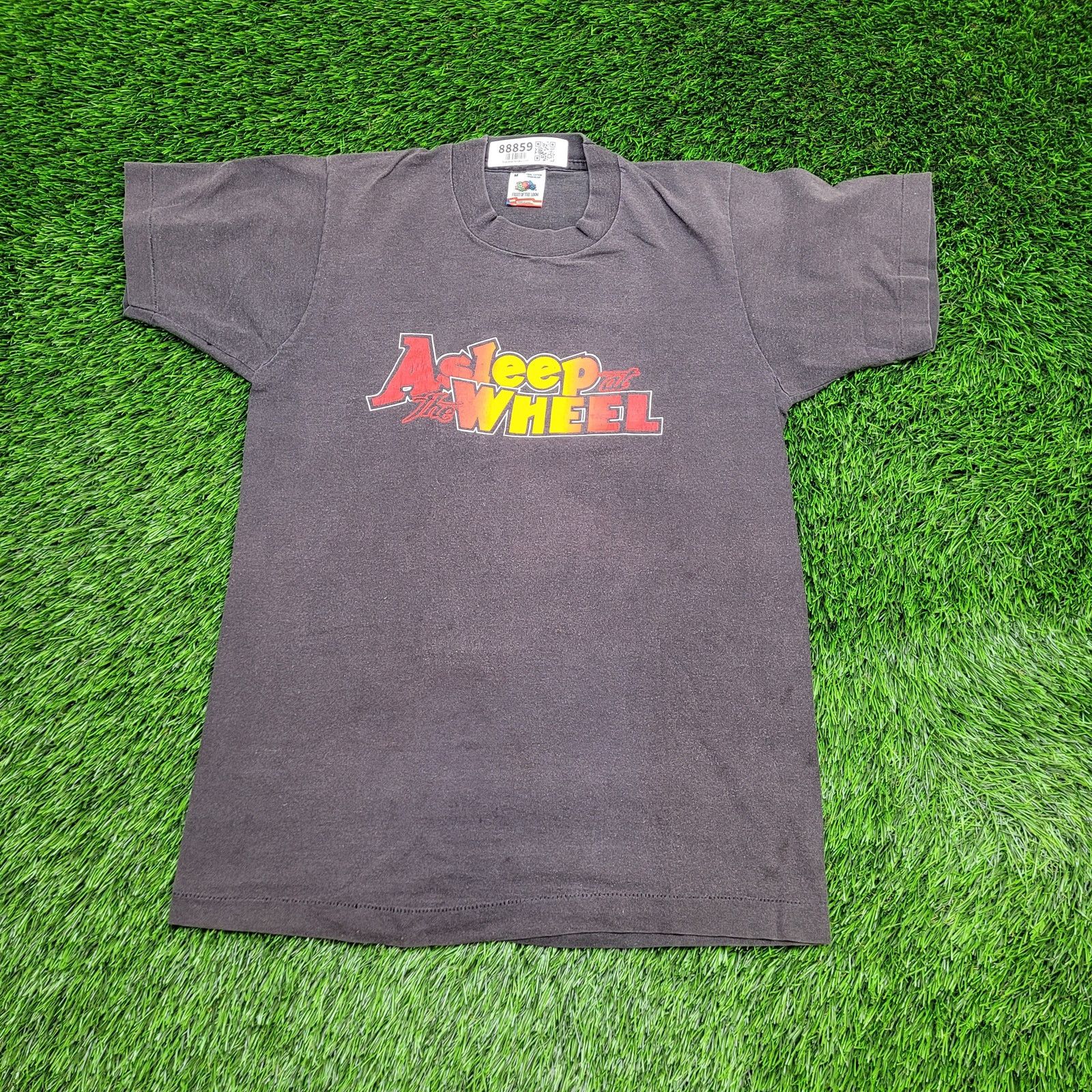 Fruit Of The Loom VTG 80s Alseep At The Wheel Band T-Shirt S/M Faded USA Size US M / EU 48-50 / 2 - 1 Thumbnail