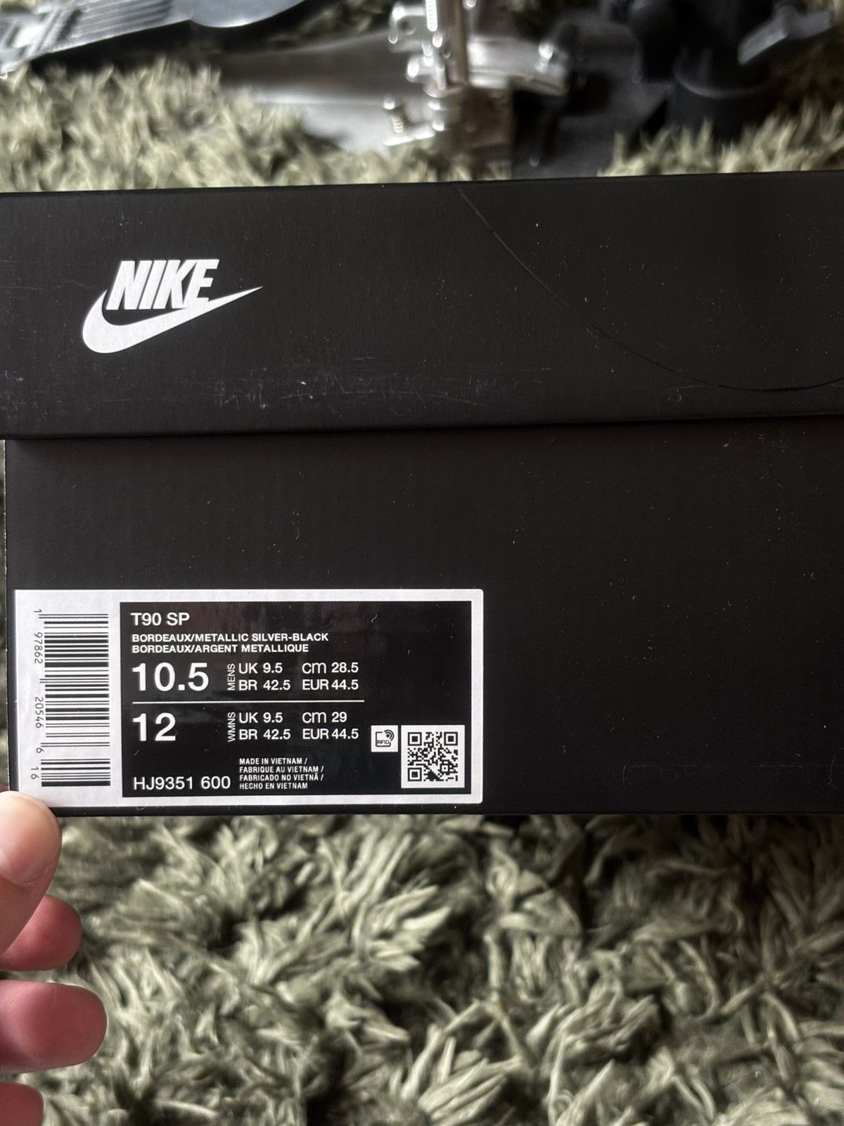Nike Nike Total 90 SP Bordeaux Size US 10.5 / EU 43-44 - 5 Thumbnail