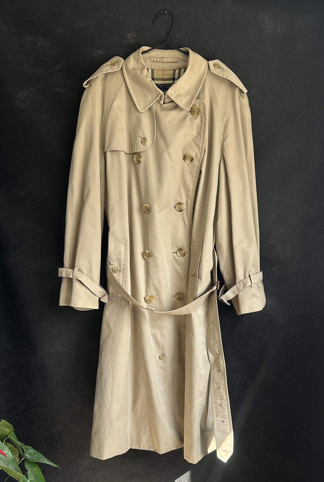 Burberry 90s Burberrys Coat Trench Beige Size L / US 10 / IT 46 - 1 Thumbnail