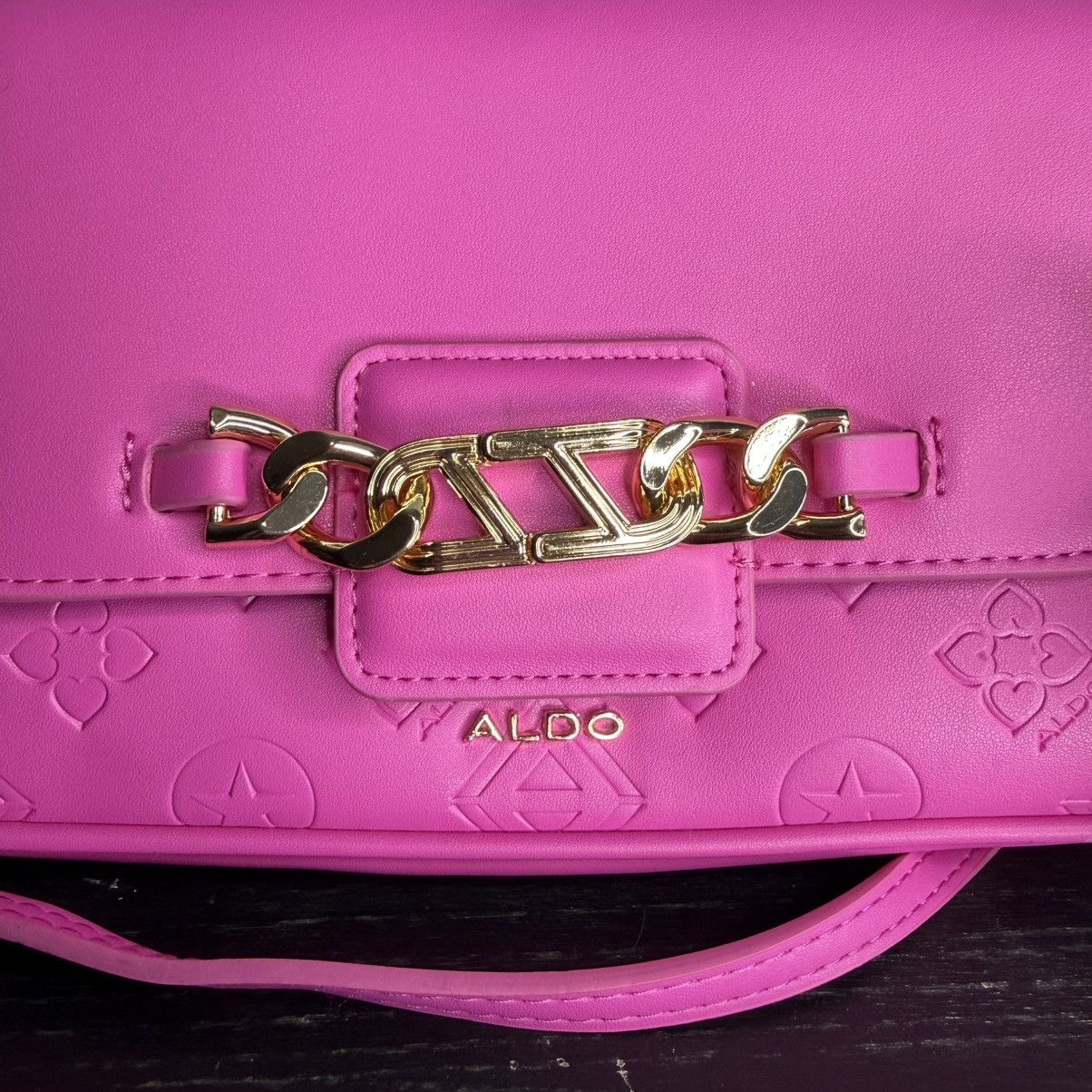 Aldo ALDO Hot Pink Star Charm Crossbody Bag with Pom Pom Size ONE SIZE - 2 Thumbnail