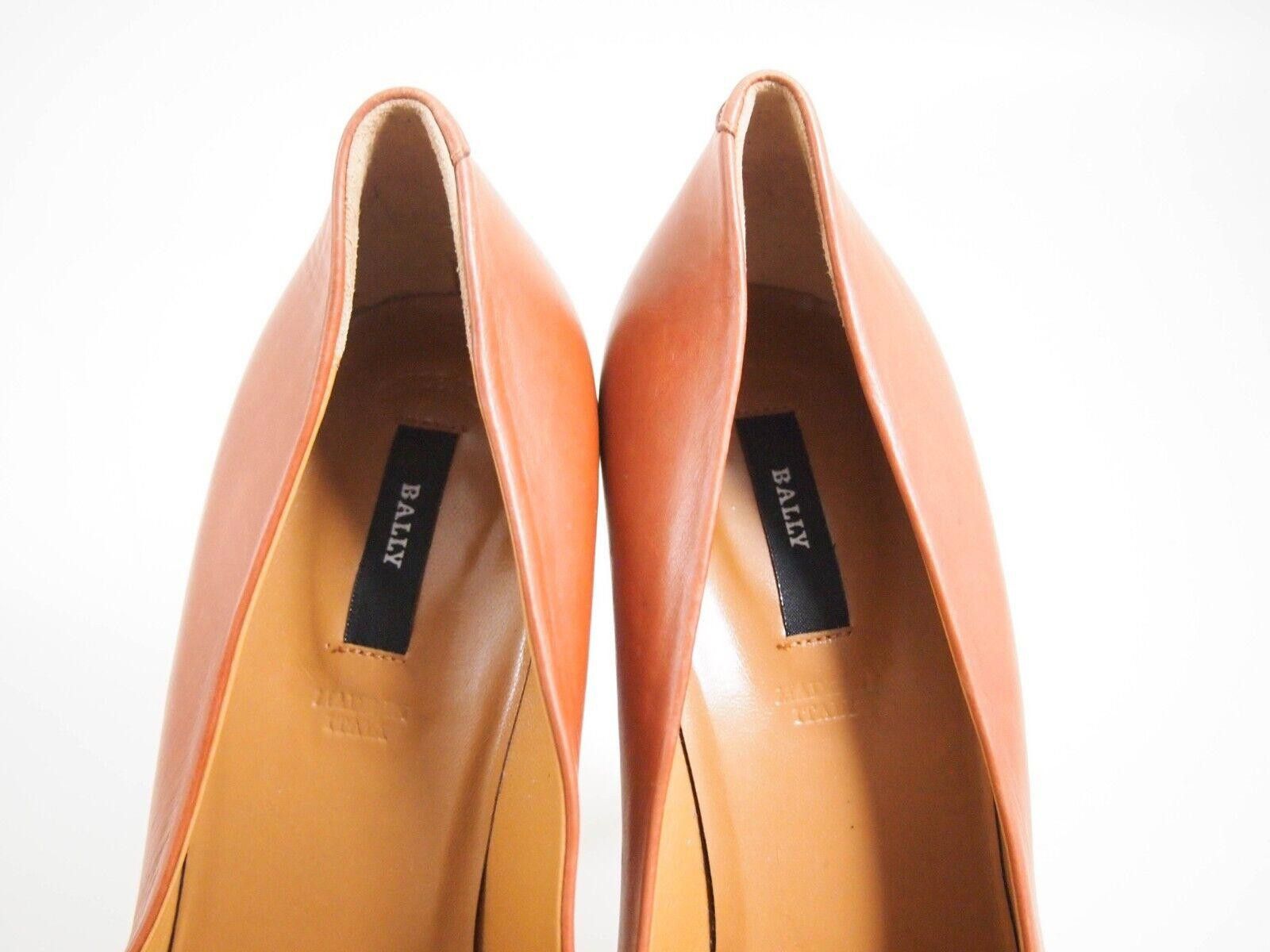 Bally Bally Platform Heels Brown Leather Womens US 7 EU 37.5 Size US 7 / IT 37 - 4 Thumbnail