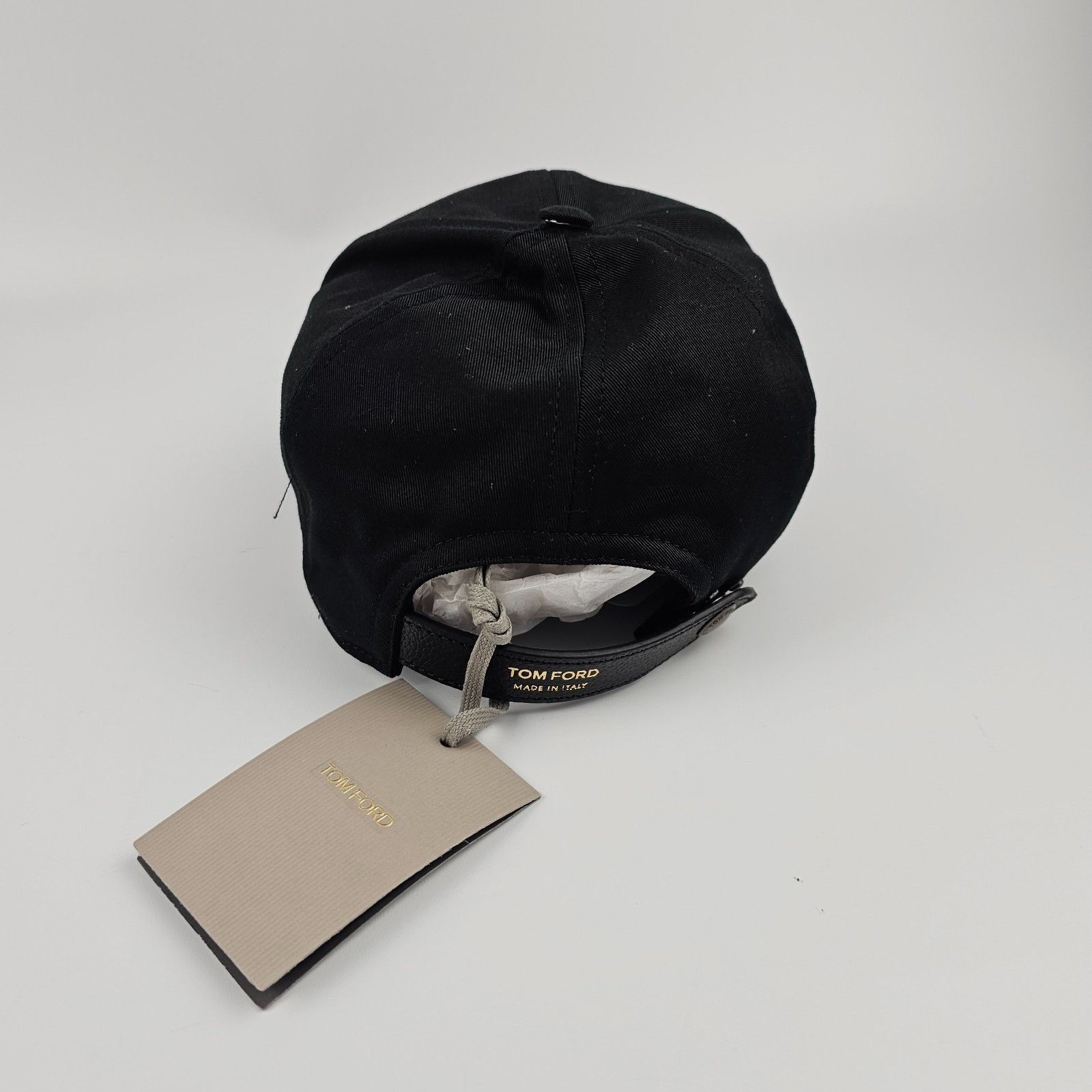 Tom Ford Tom Ford Black Cotton Baseball Cap New & Authentic (Men's si Size ONE SIZE - 5 Thumbnail