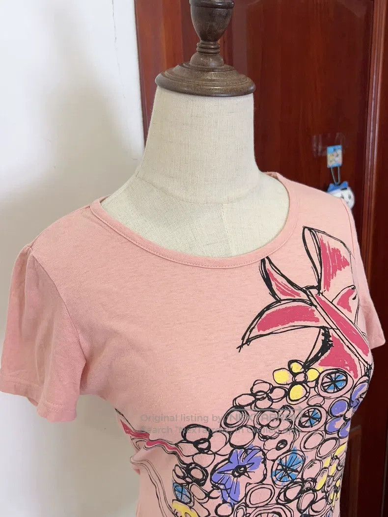 Vivienne Westwood Vivienne Westwood Vintage Pink Floral T-Shirt Size S / US 4 / IT 40 - 2 Thumbnail