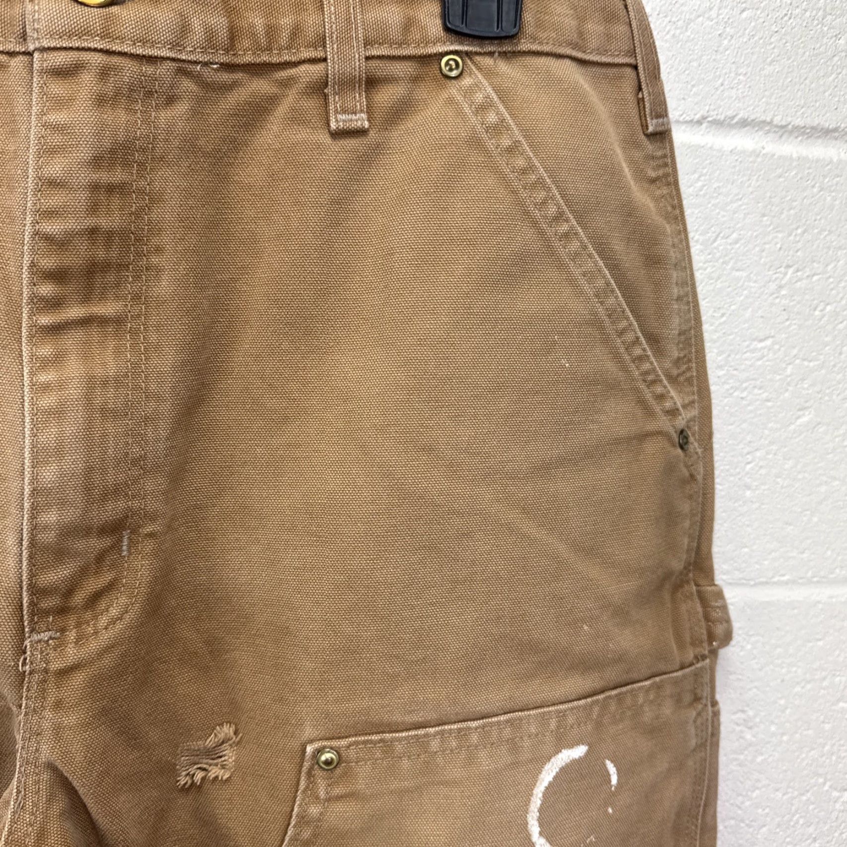 Carhartt VINTAGE Carhartt Carpenter Work Pants Mens 34x34 Canvas Brown 90s Retro Workwear Size US 34 / EU 50 - 4 Thumbnail