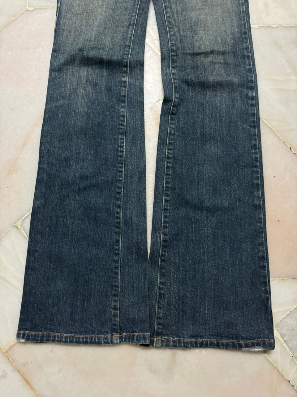 Japanese Brand VINTAGE 2000s JAMES MUD WASHED BELL BOTTOM Size US 27 - 4 Thumbnail
