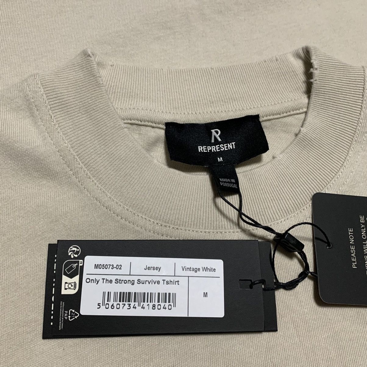 Represent Clo. Represent Medium Only The Strong Survive Vintage White Tee Size US M / EU 48-50 / 2 - 4 Thumbnail