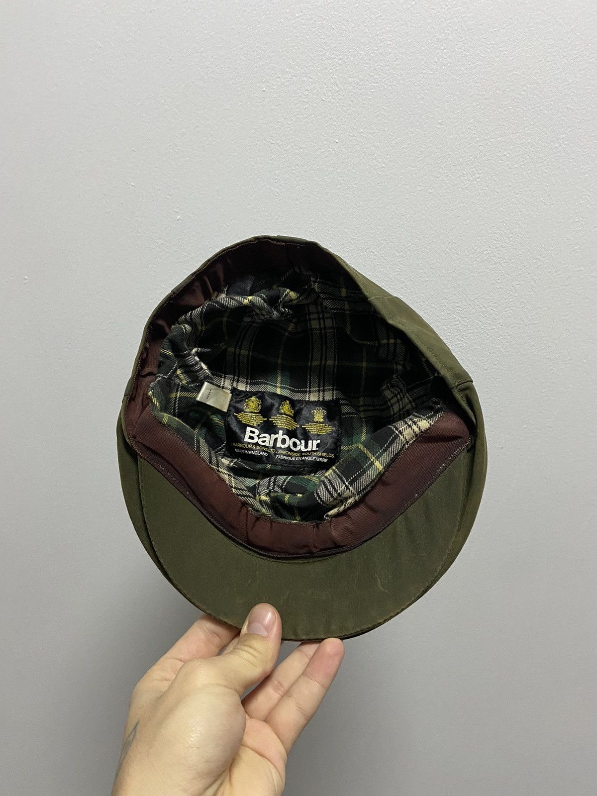 Barbour × Vintage Barbour waxed beret cap vintage Size ONE SIZE - 5 Thumbnail