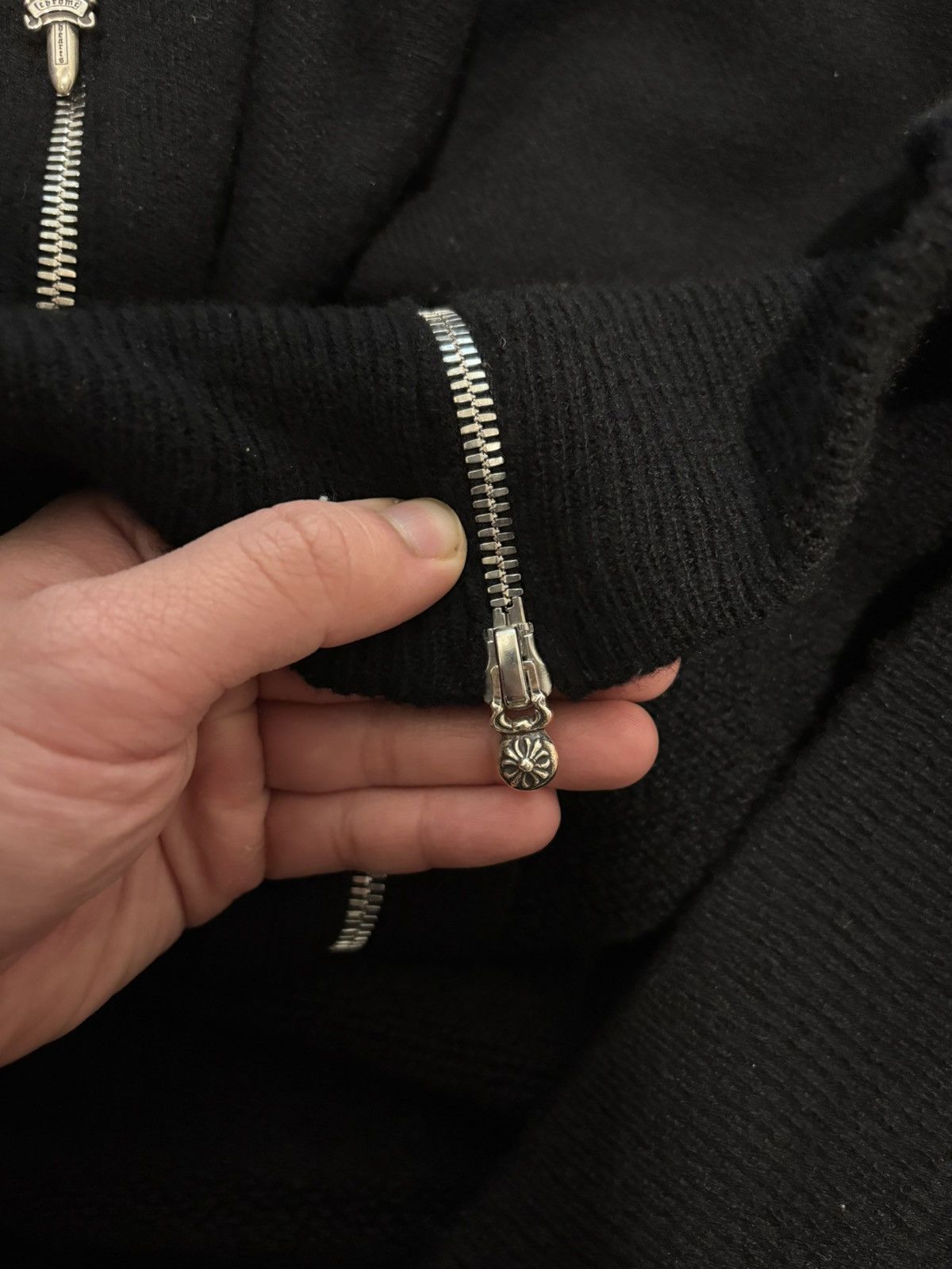 Chrome Hearts Chrome Heart Life sentence Cashmere zip up size M Size US M / EU 48-50 / 2 - 7 Thumbnail